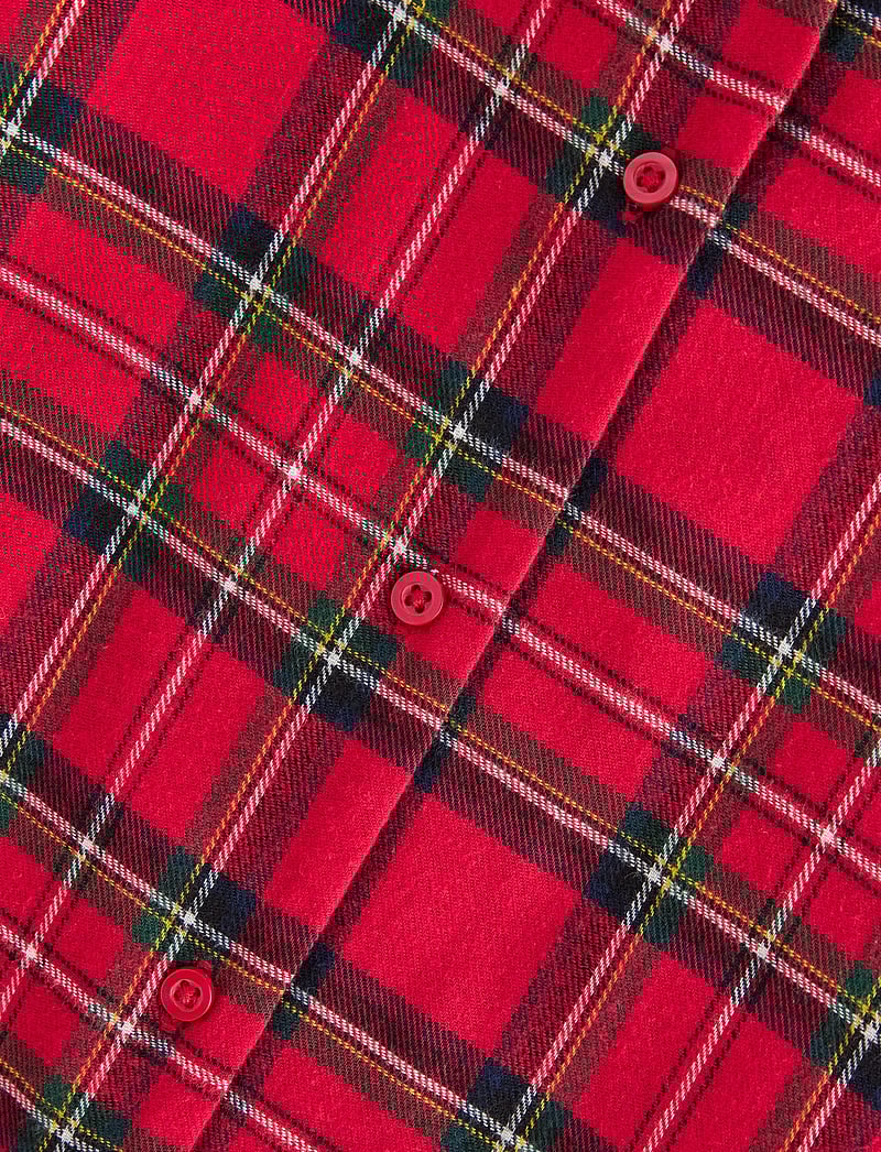 Lindex - Nightshirt flannel check - julpyjamas - red - 5