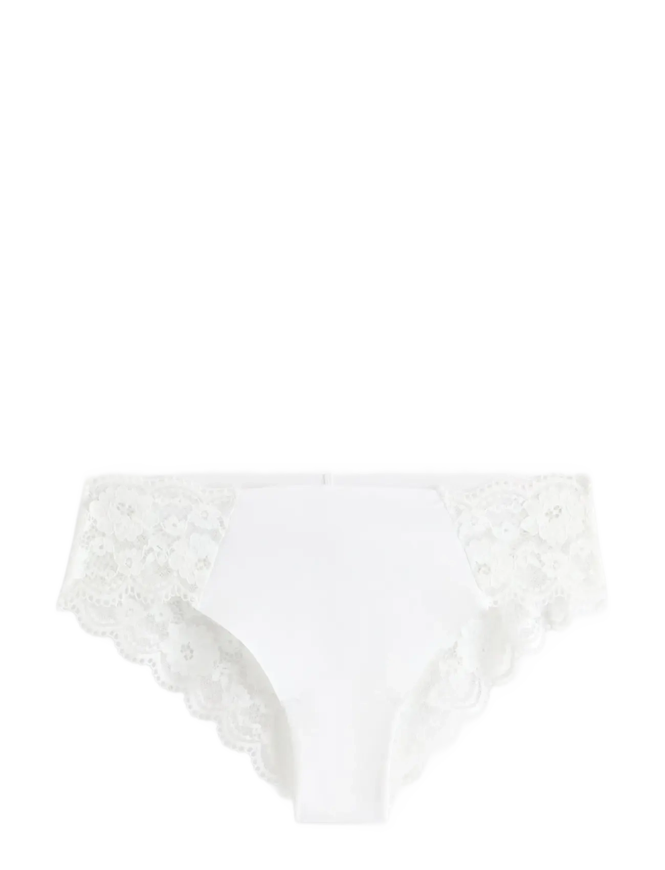 Lindex Brazilian briefs with lace - Slips - WHITE / white