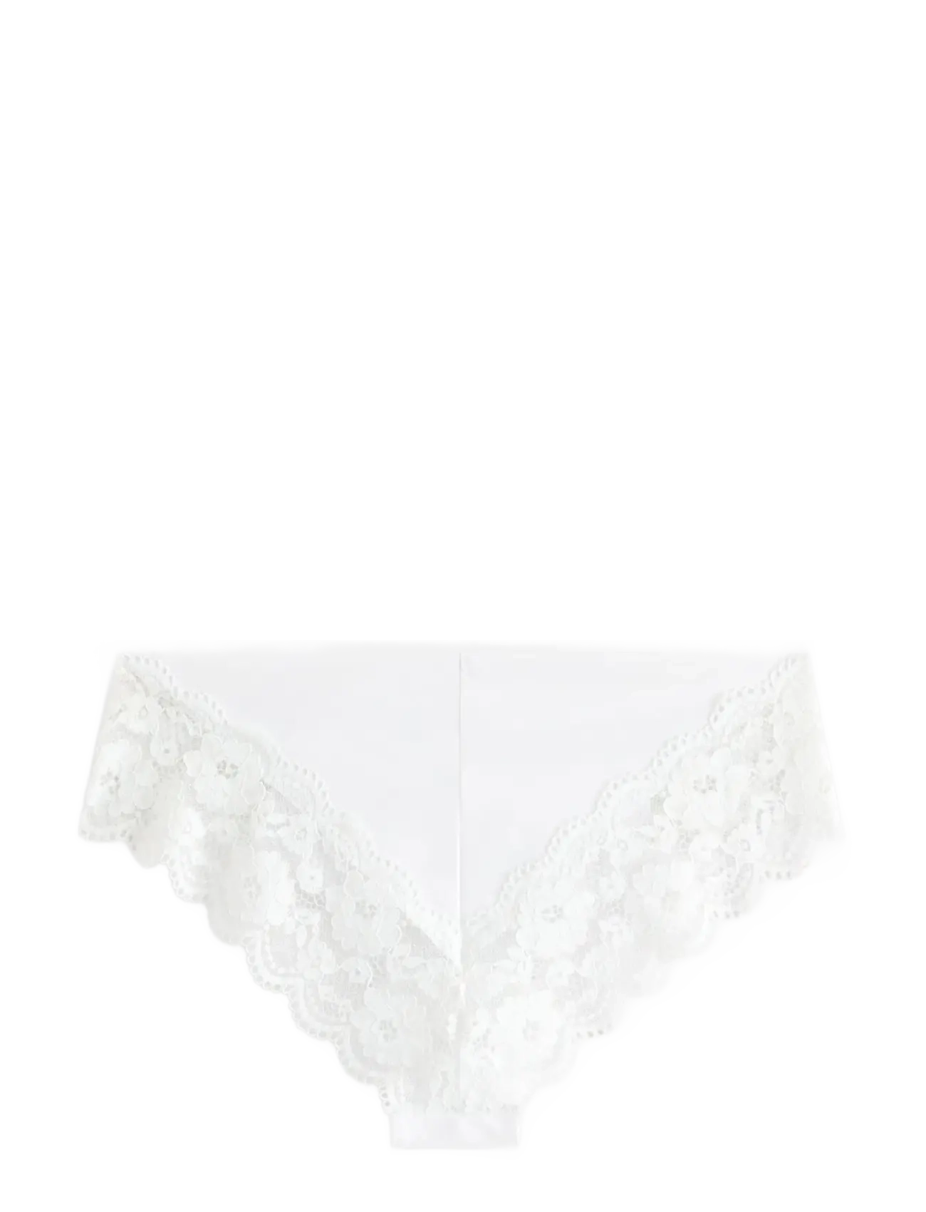 Lindex - Brazilian briefs with lace - brazilian slips - white - 2