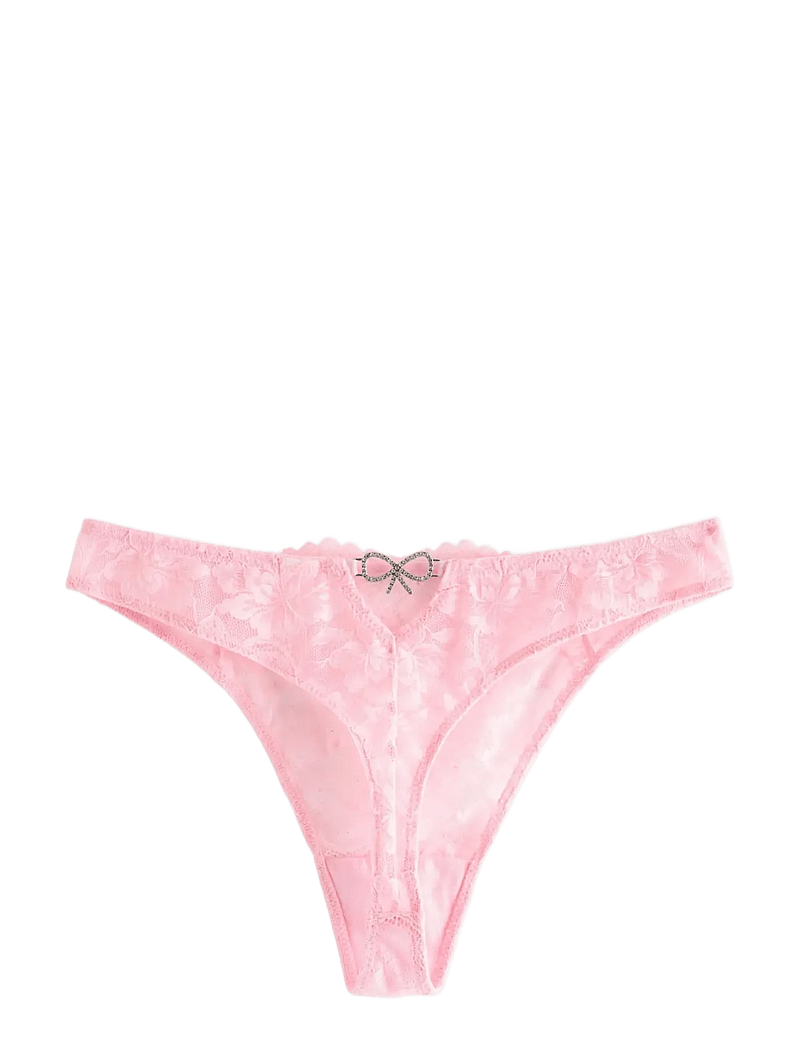 Lindex - Thong Reg Lily Bling - string - light pink - 2