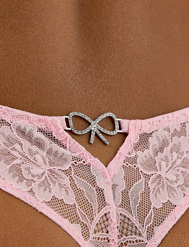 Lindex - Thong Reg Lily Bling - string - light pink - 4
