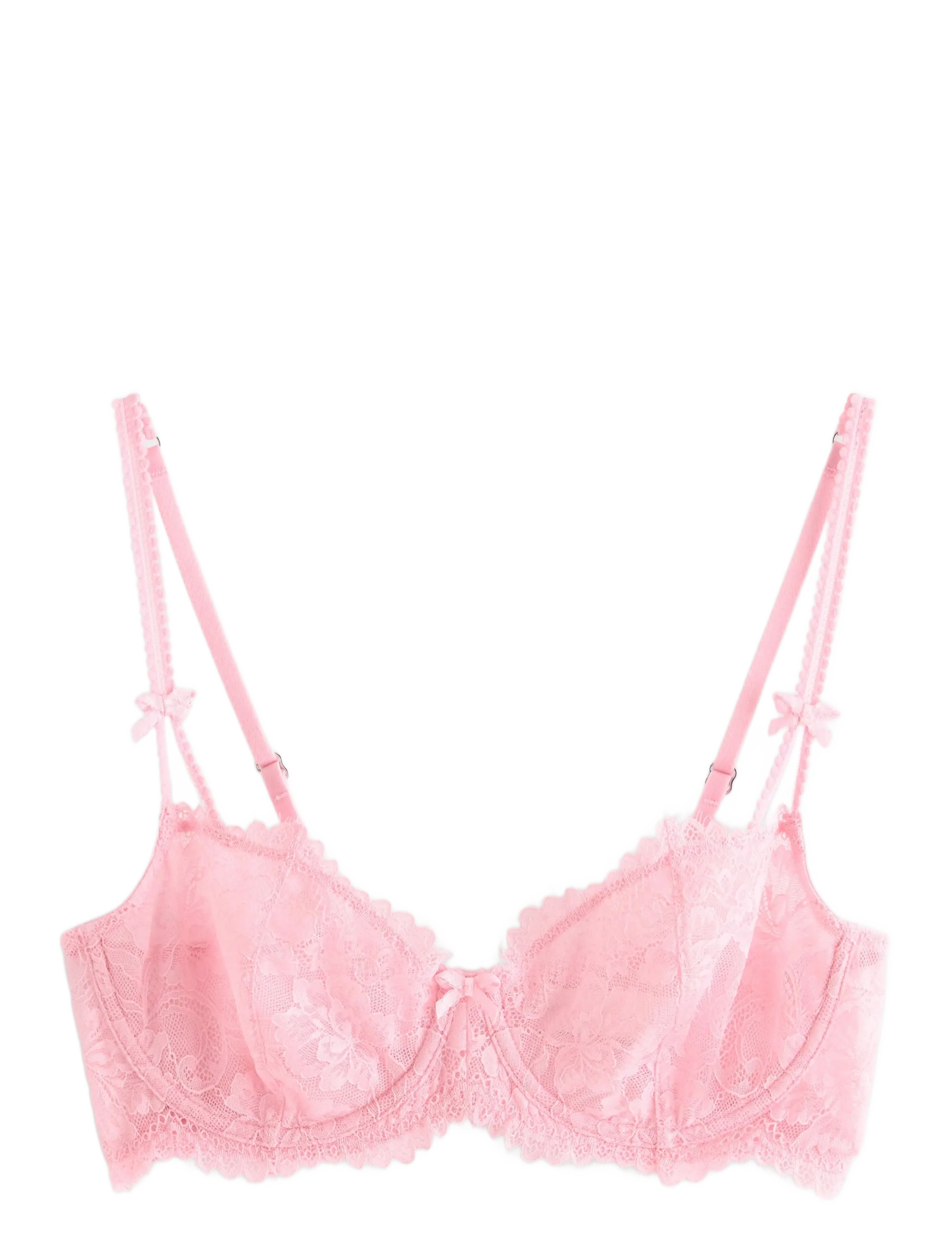 Lindex Bra Senna Lily bow straps - Nyheder - LIGHT PINK / pink/rose