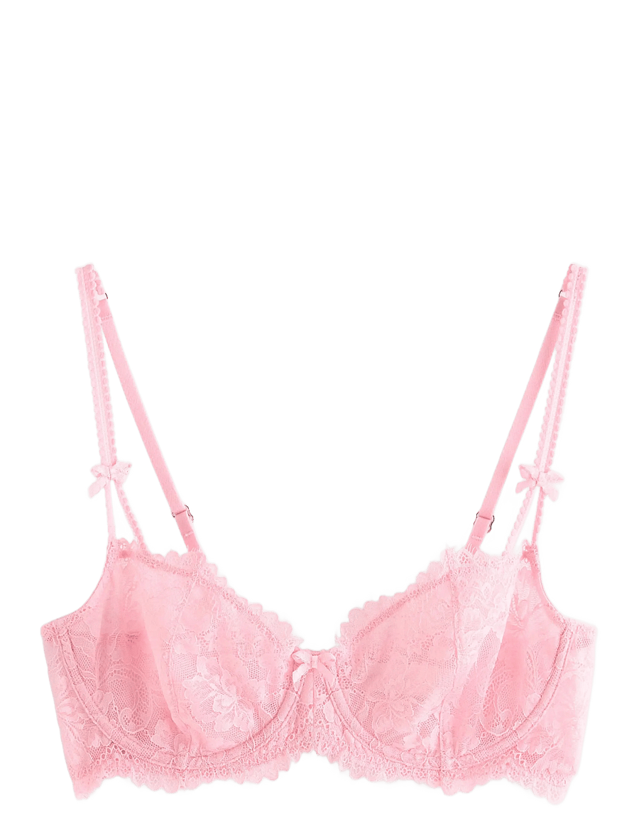 Lindex - Bra Senna Lily bow straps - bügel-bh - light pink - 1