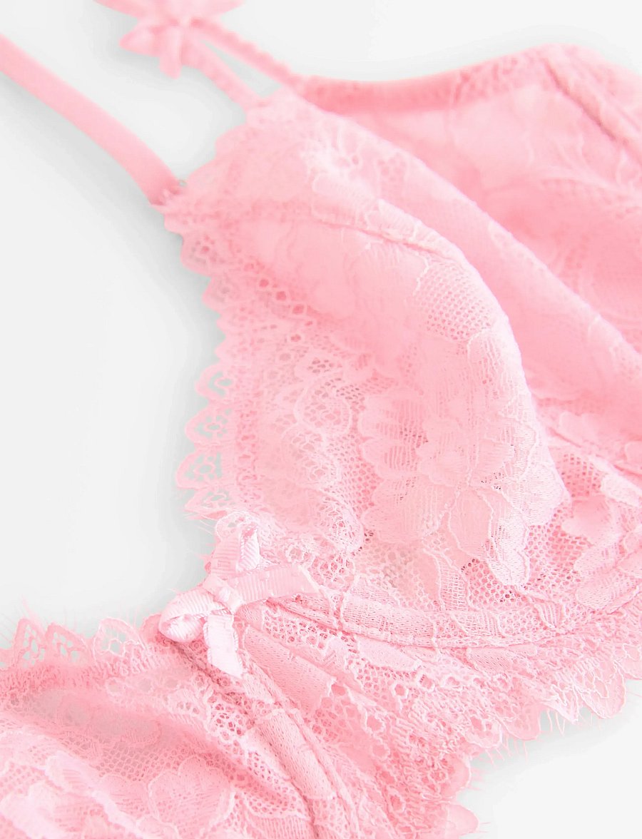 Lindex - Bra Senna Lily bow straps - bügel-bh - light pink - 5