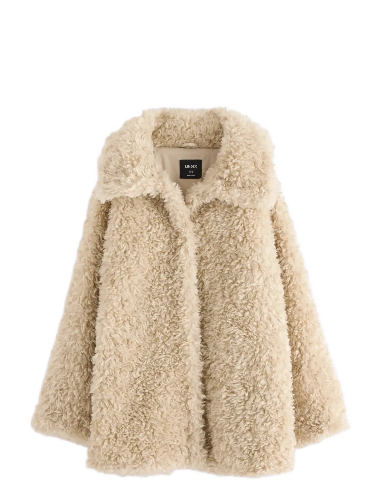 LINDEX Jacka I Fuskpäls Beige - M - Damen