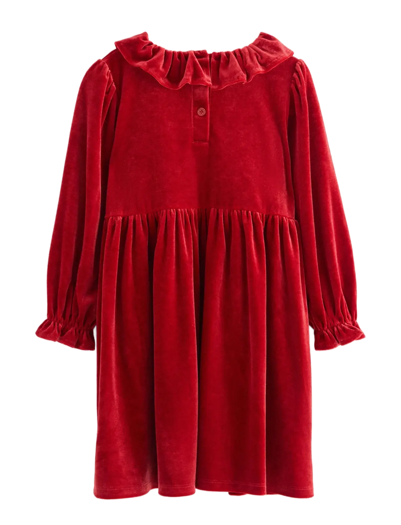 Lindex - Langermet kjole i fløyel - partykleider - dark dusty red - 2