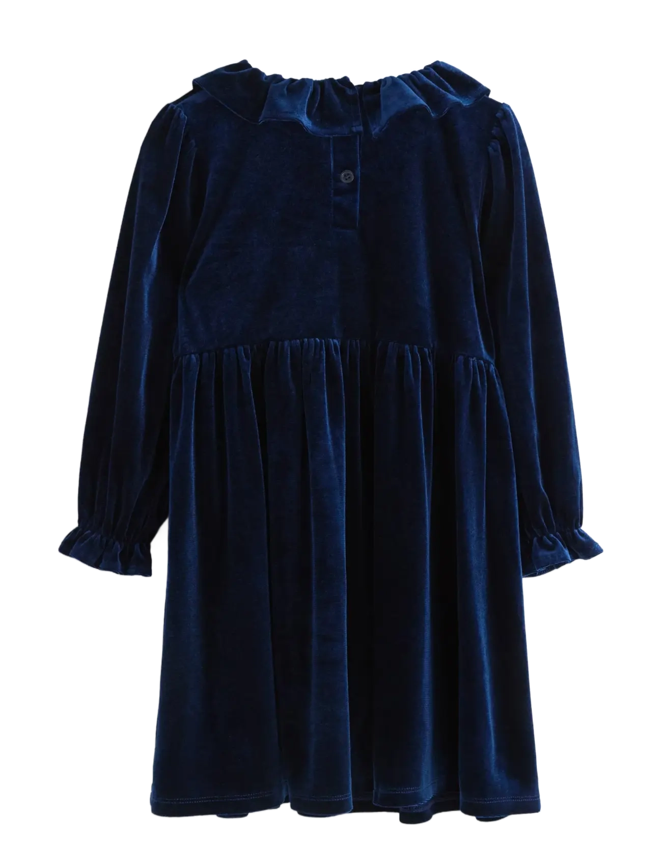 Lindex - Langermet kjole i fløyel - klänningar - navy - 2