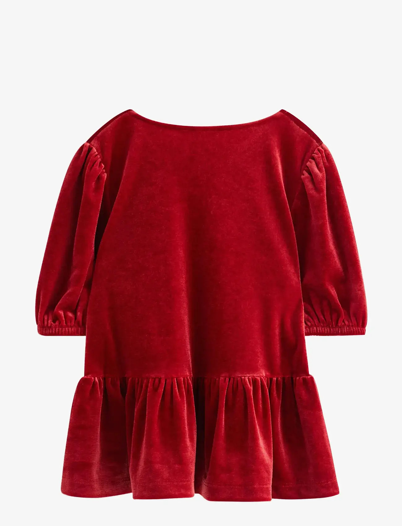 Lindex - Kortärmad topp i sammet - blusar & tunikor - dark dusty red - 2