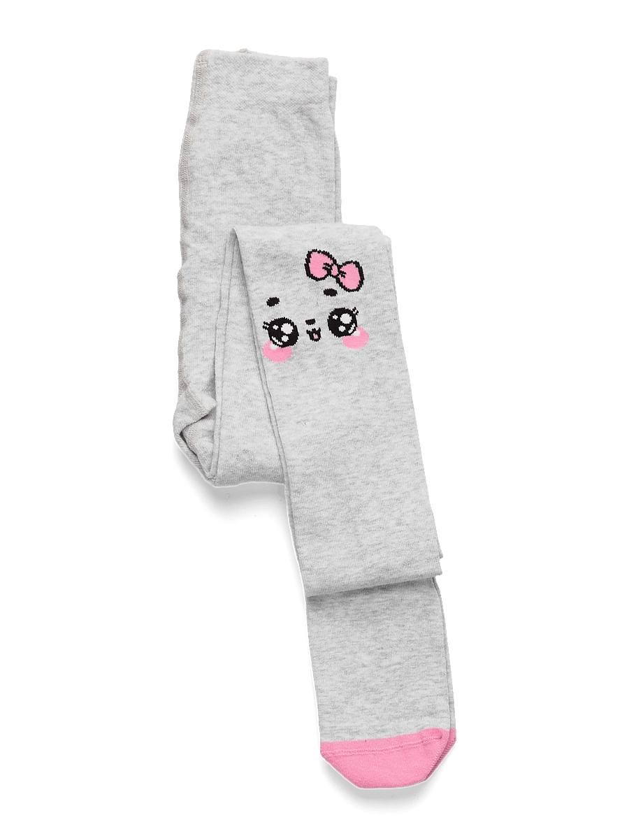 Lindex - Tights Kawaii - strumpfhosen - light grey melange - 0