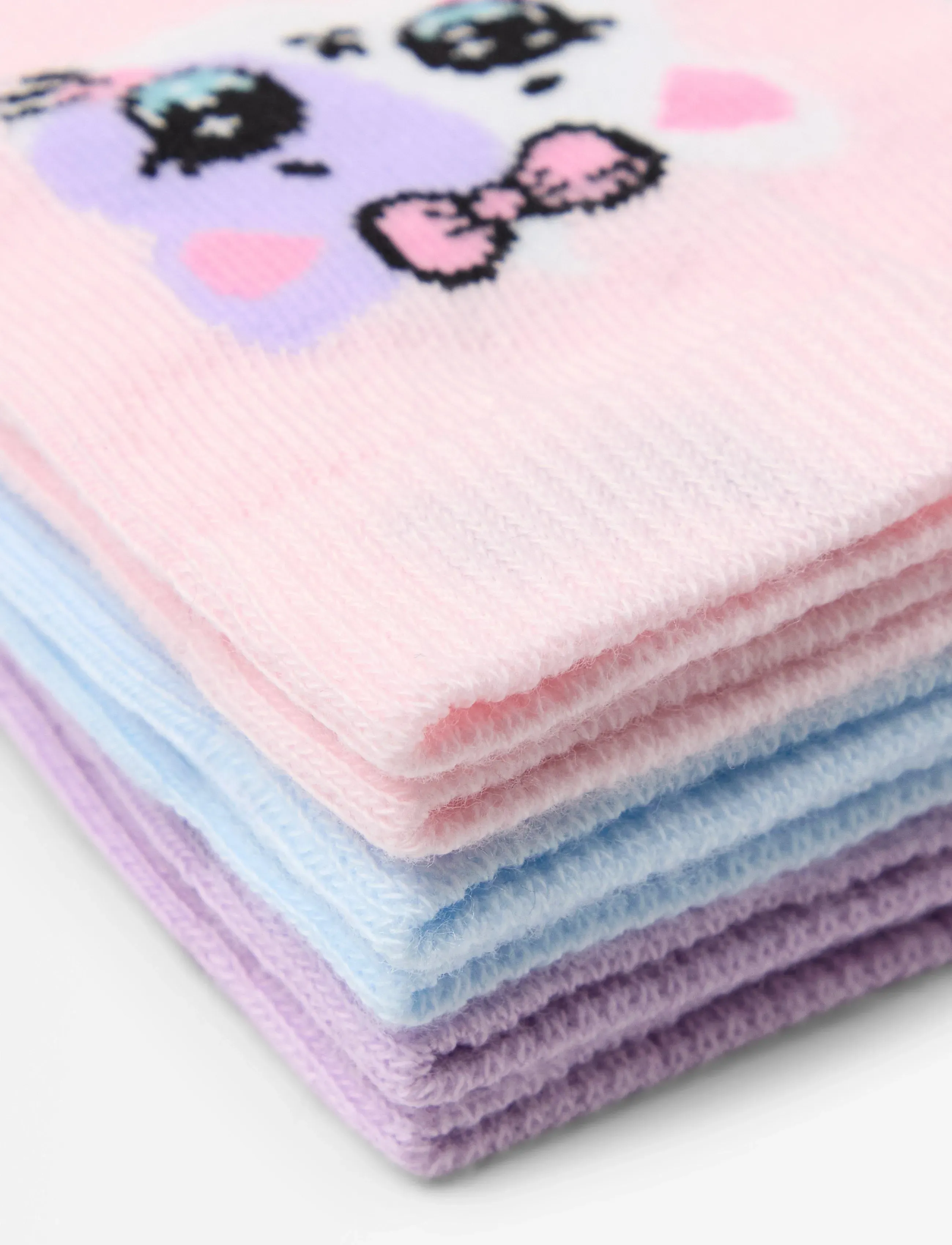 Lindex - 3-pack socks with anti-slip - strümpfe - light pink - 2