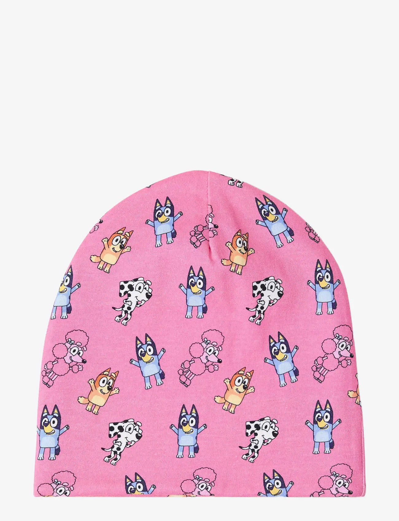 Lindex - Bluey jersey beanie w fleece - beanies - pink - 0