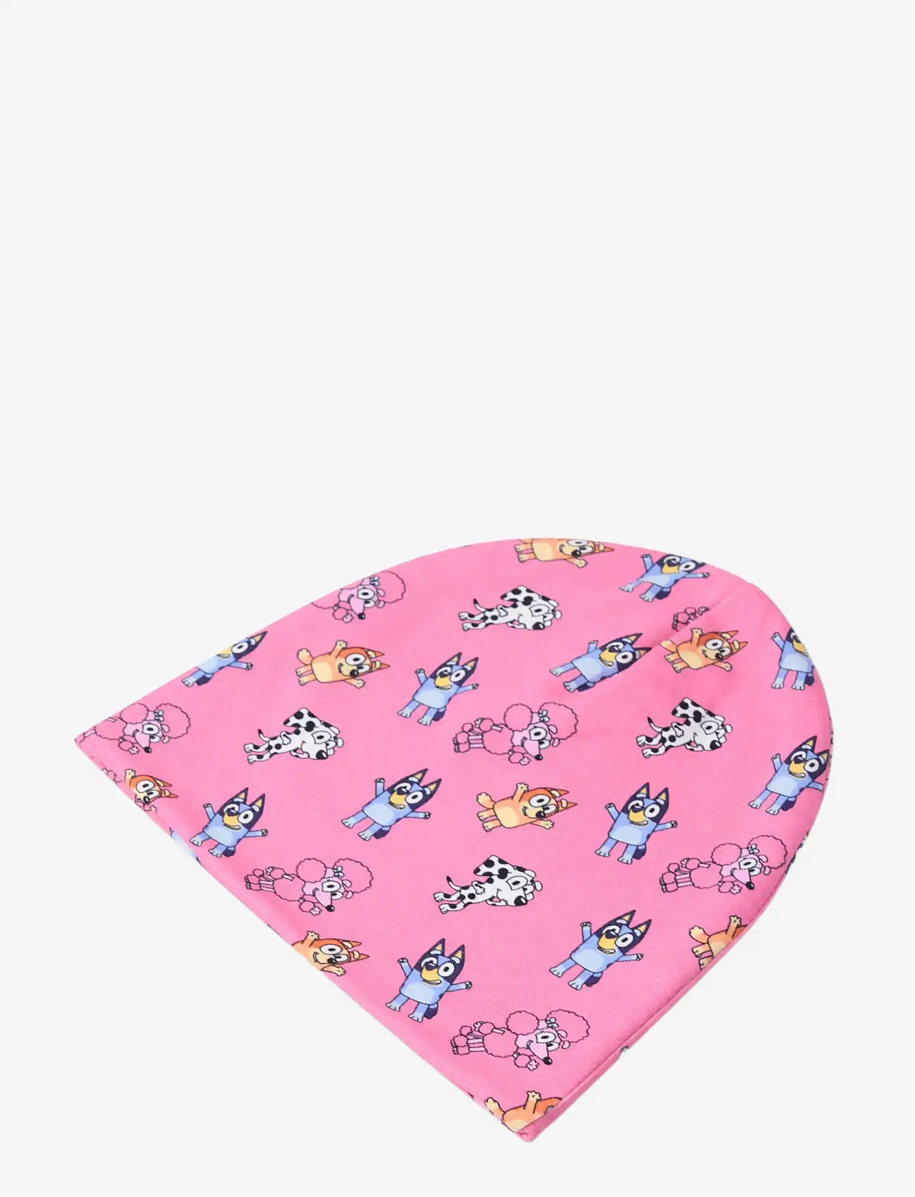 Lindex - Bluey jersey beanie w fleece - beanies - pink - 1