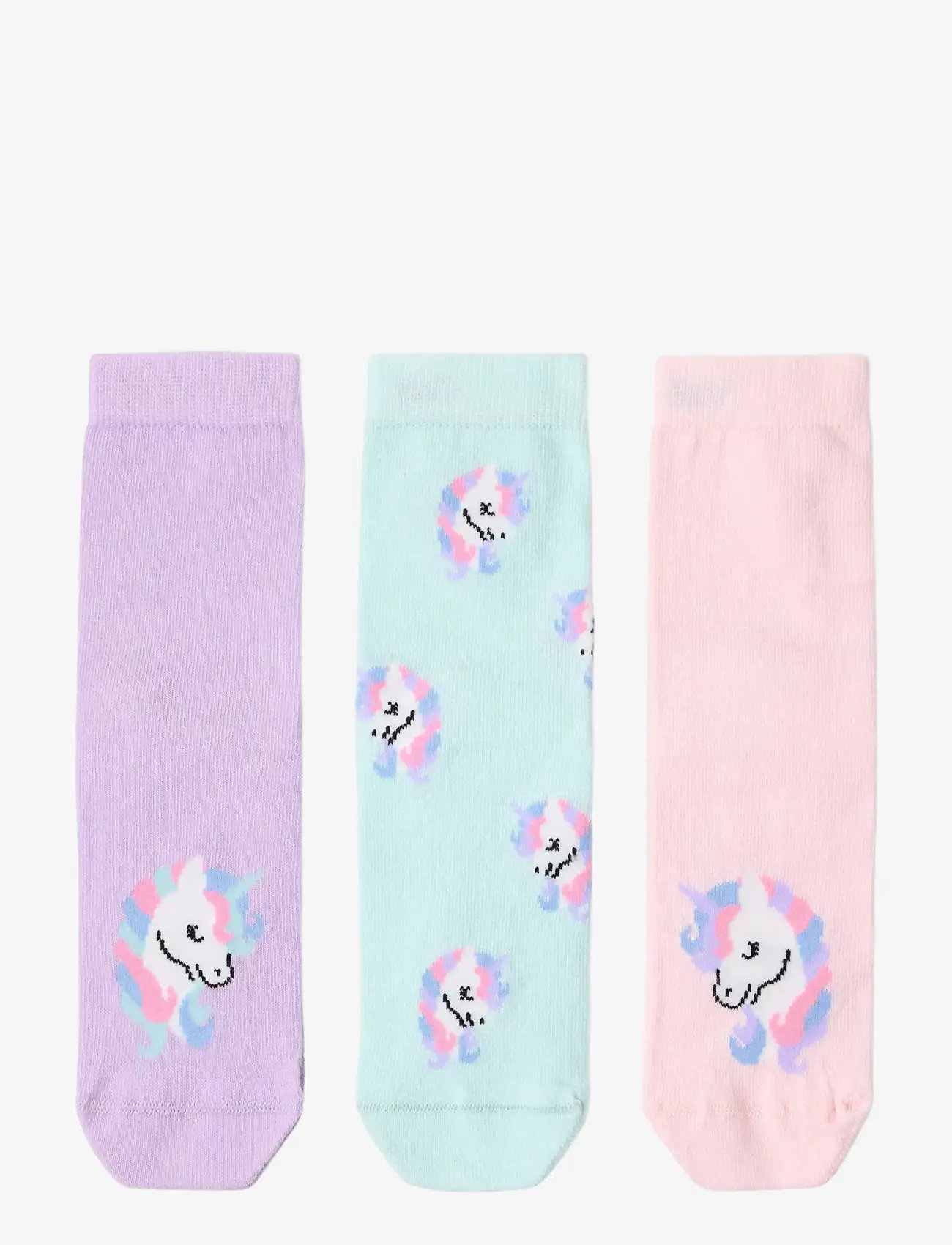 Lindex - 3-pack socks - anti-rutsch socken - light pink - 0