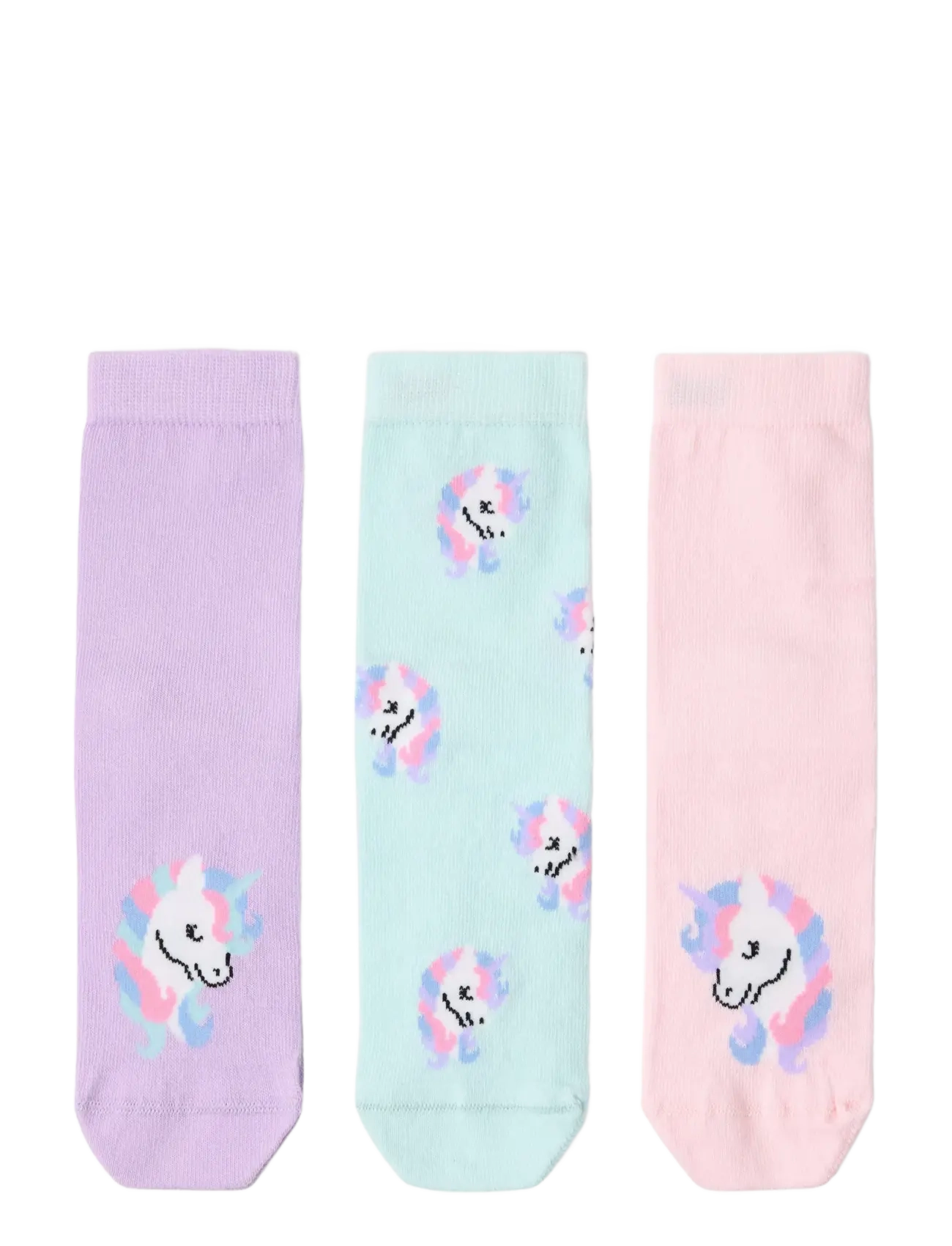 Lindex 3-pack socks - Riided - LIGHT PINK / multi