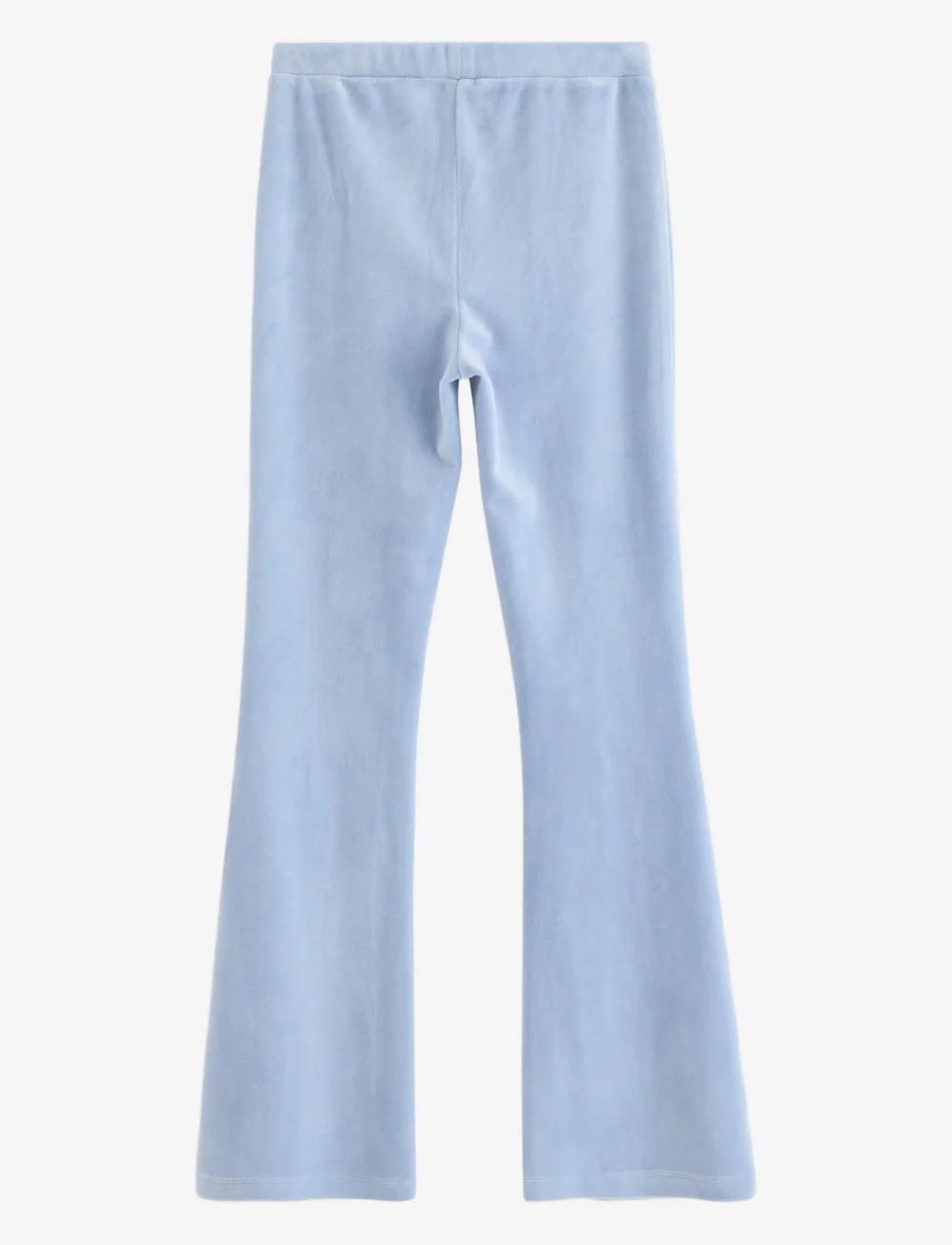 Lindex - Trousers flare velour - kelnės - light blue - 2
