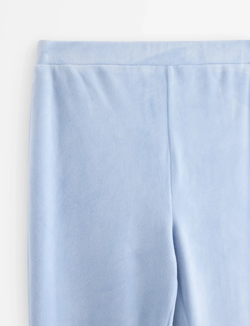 Lindex - Trousers flare velour - kelnės - light blue - 5