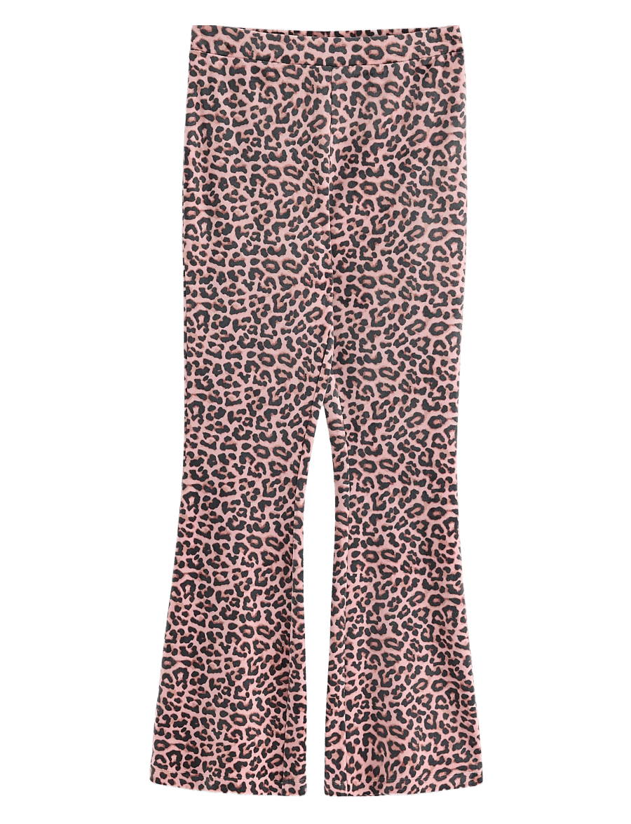 Lindex - Trousers flare velour - bukser - light dusty pink - 0