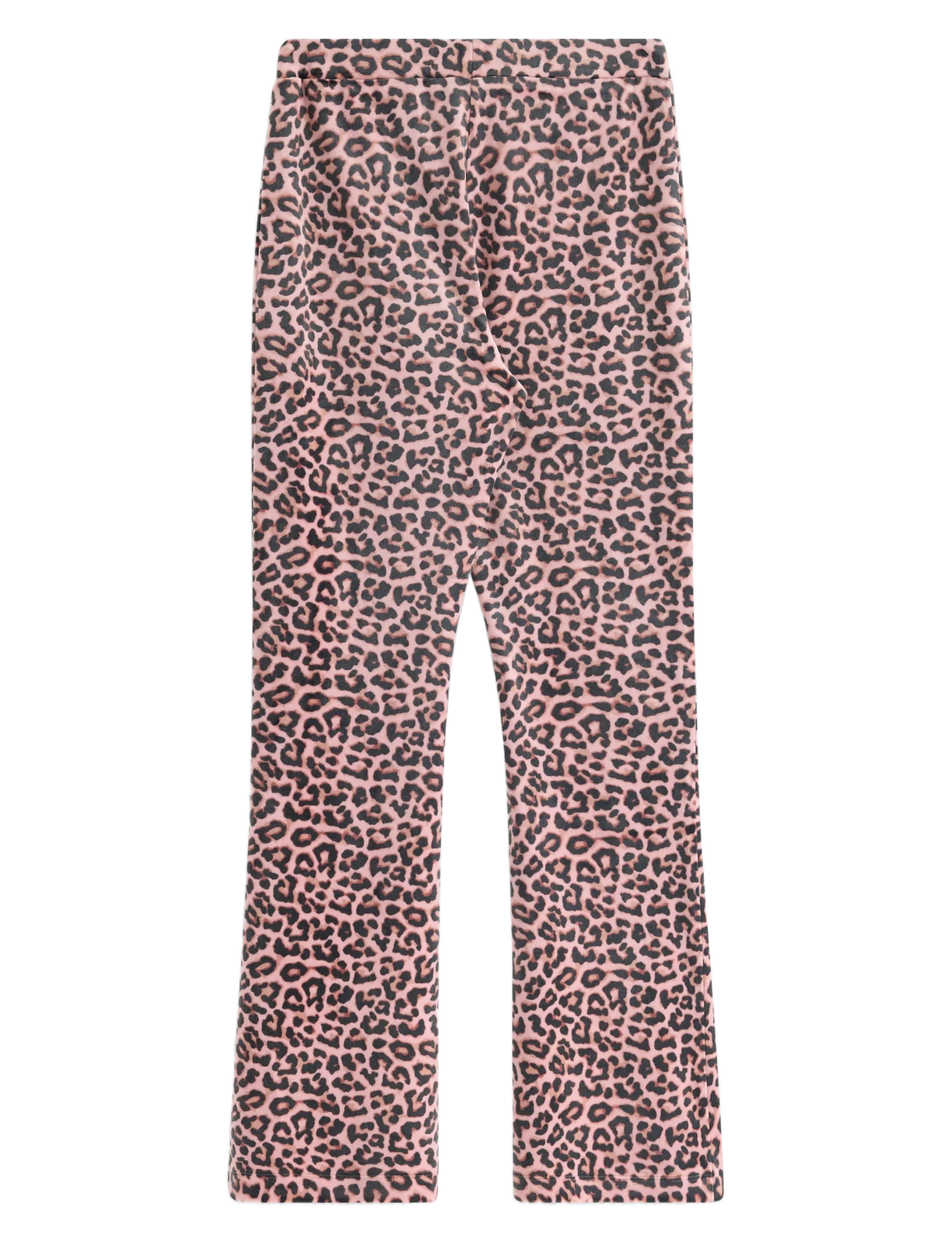 Lindex - Trousers flare velour - osta vanuse järgi - light dusty pink - 1