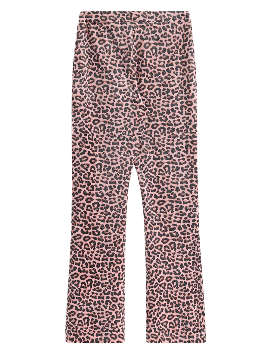Lindex - Trousers flare velour - bukser - light dusty pink - 1