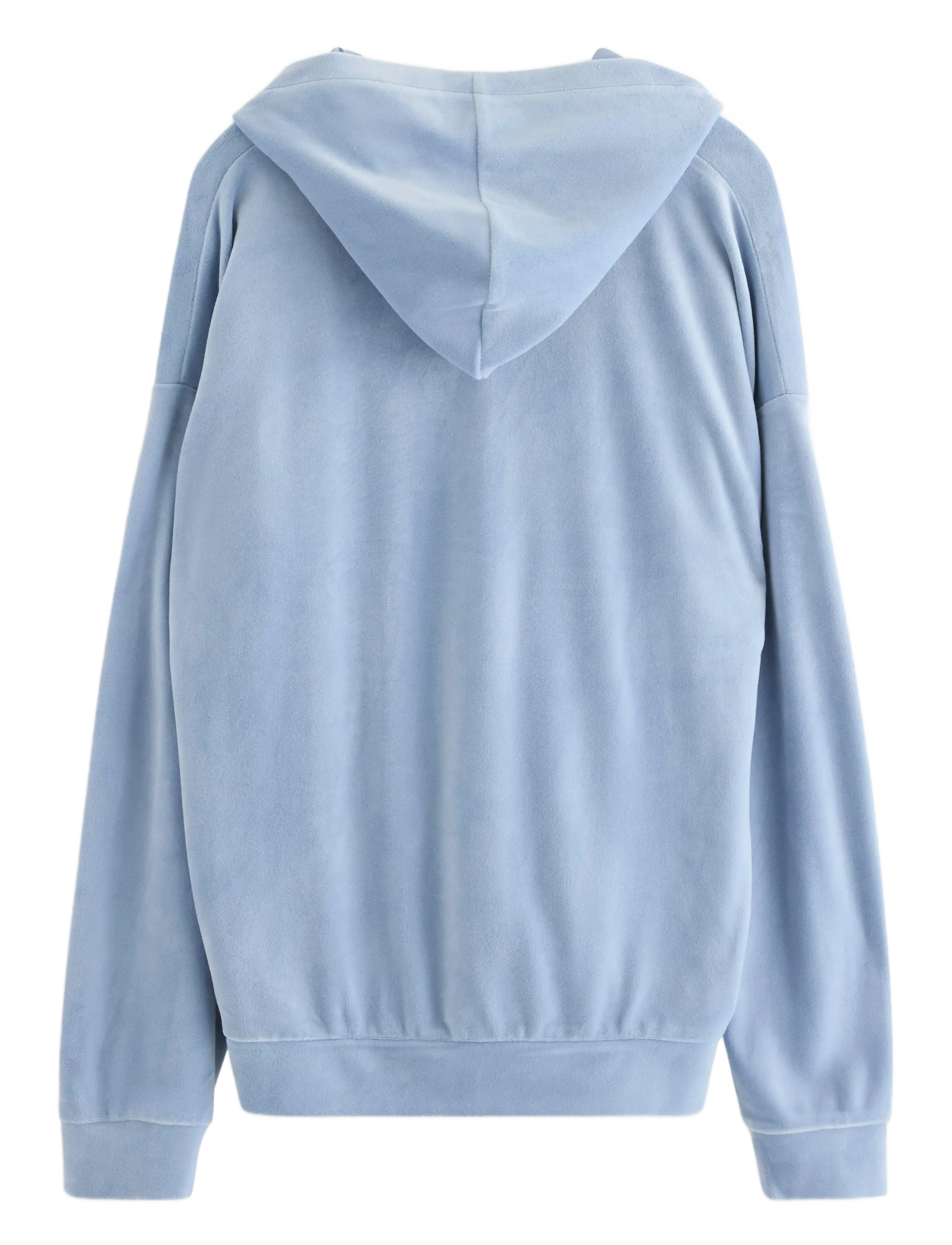 Lindex - Sweatshirt hood velour - kapuzenpullover - light blue - 2