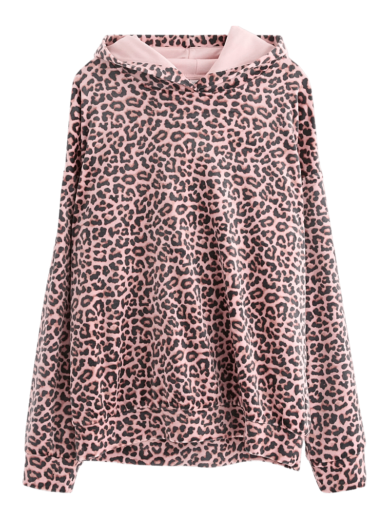 Lindex - Sweatshirt hood velour - kapuzenpullover - light dusty pink - 0