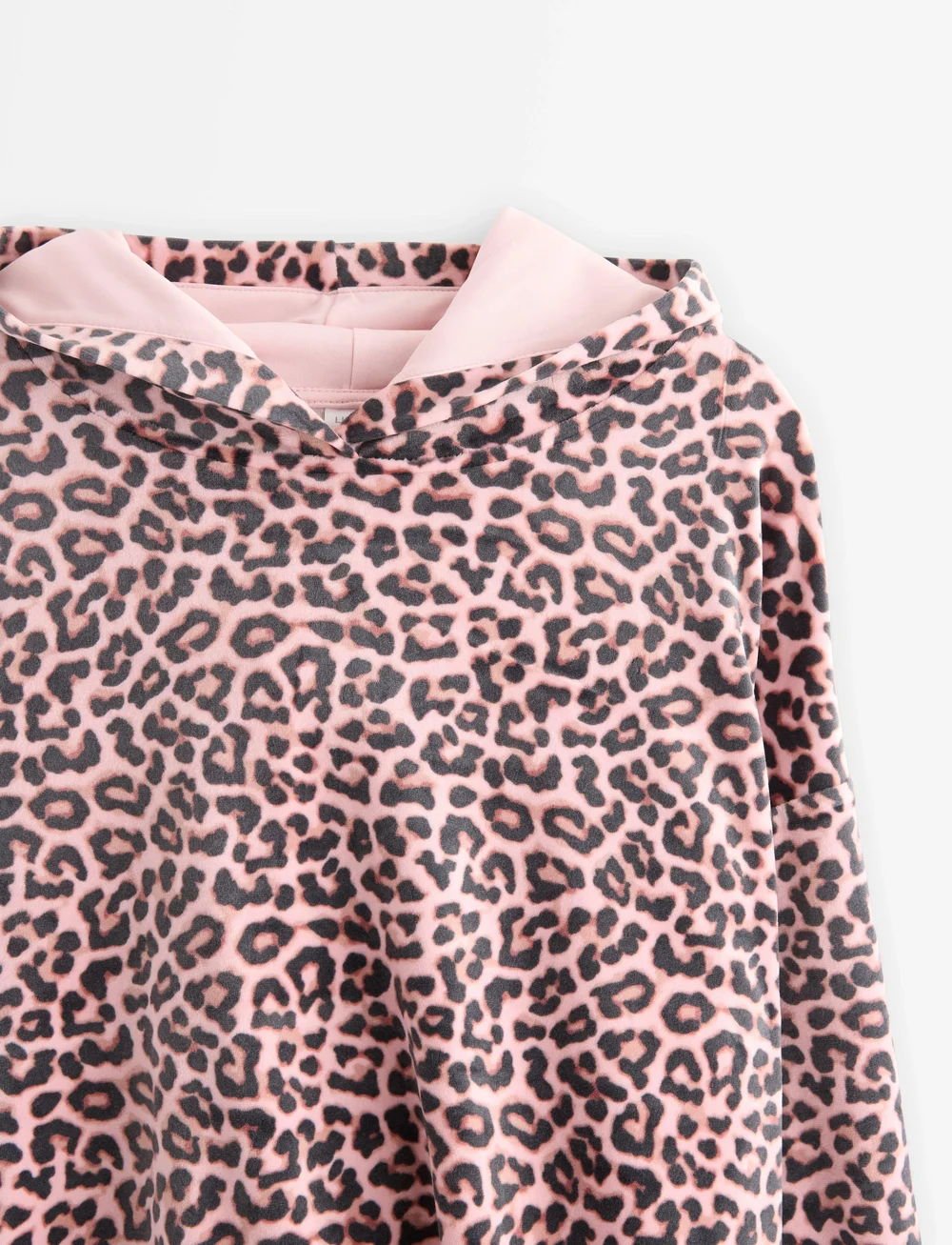 Lindex - Sweatshirt hood velour - kapuzenpullover - light dusty pink - 2