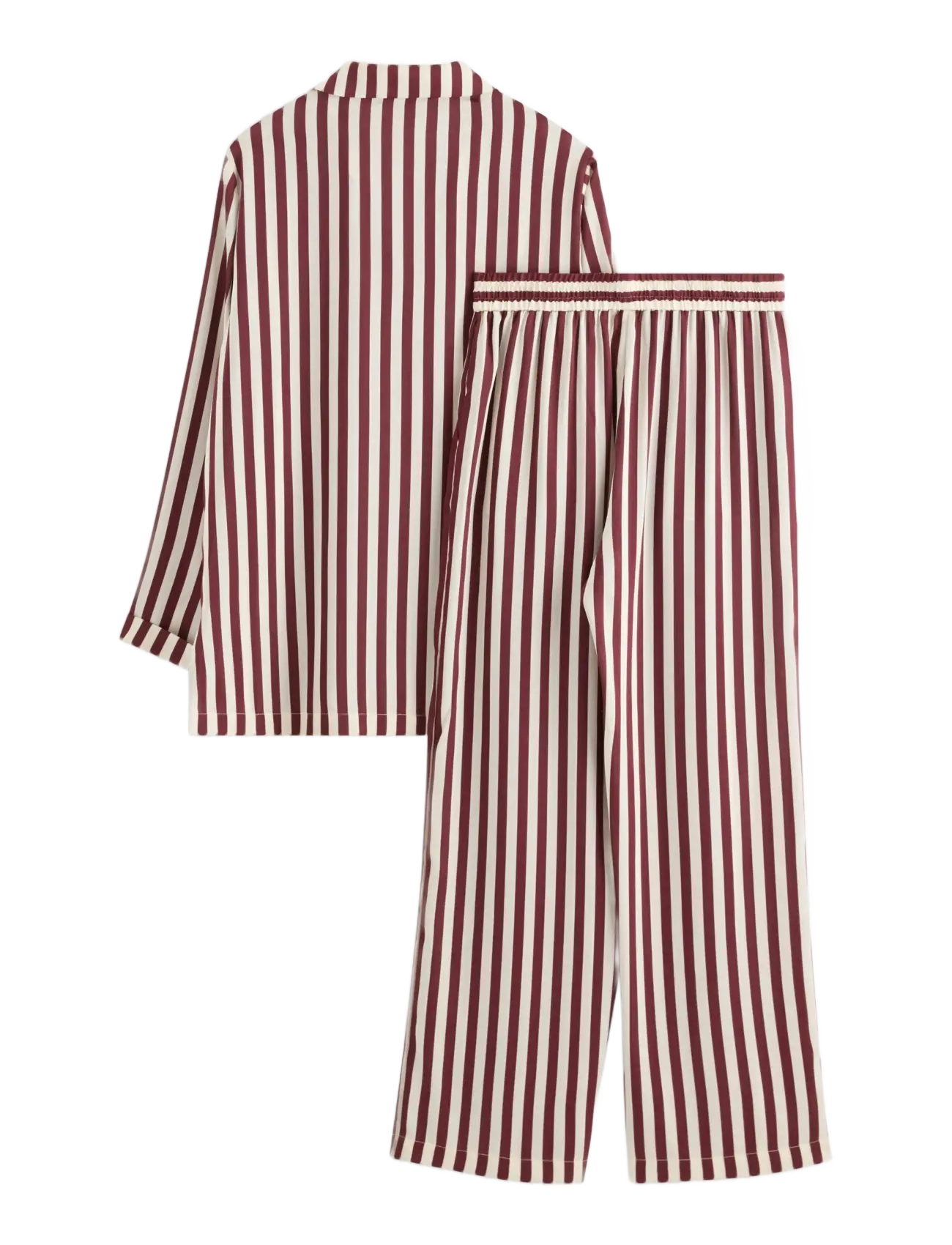 Lindex - Pyjama set in satin - pyjamas - dark dusty red - 2