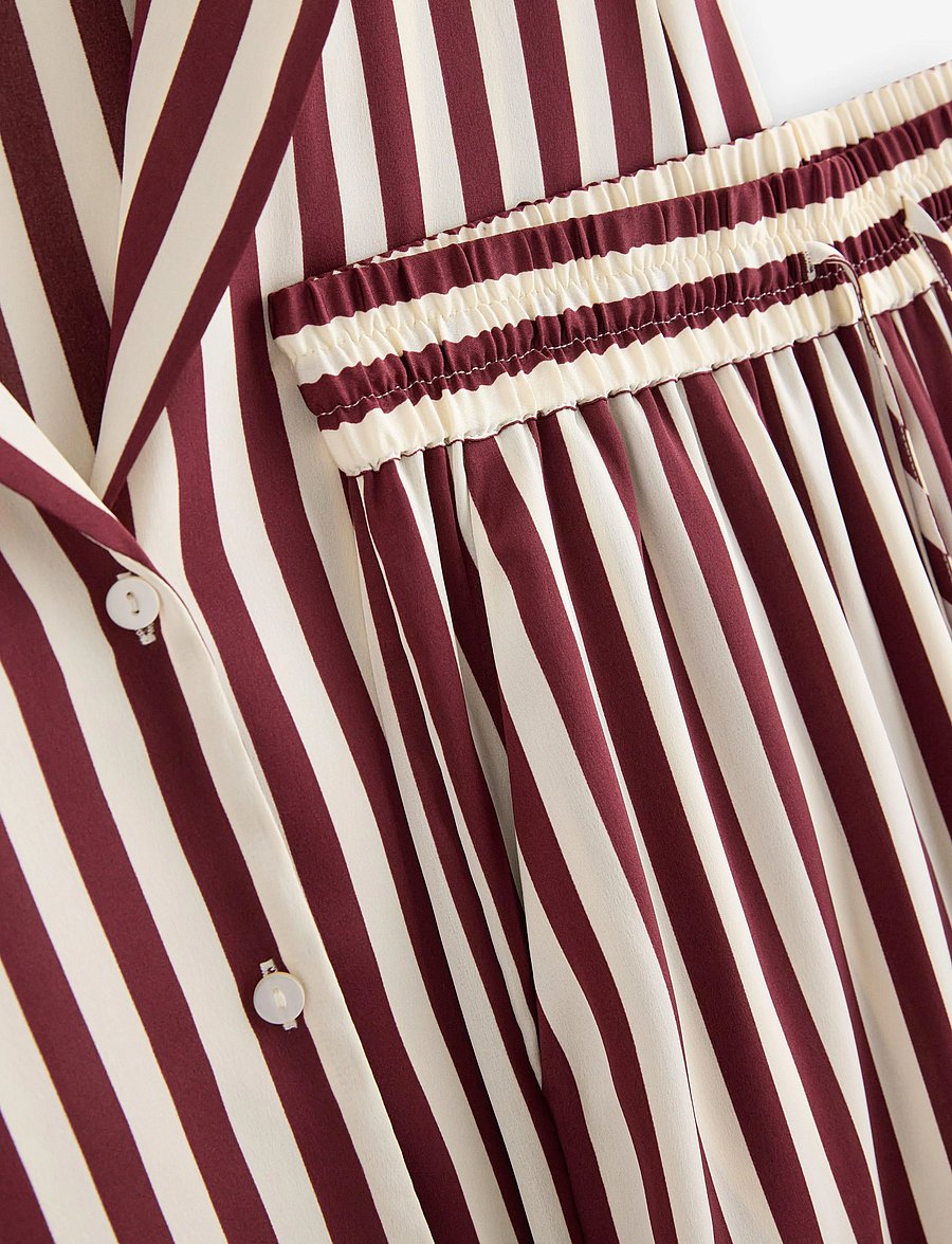 Lindex - Pyjama set satin - pidžaamad - dark dusty red - 5