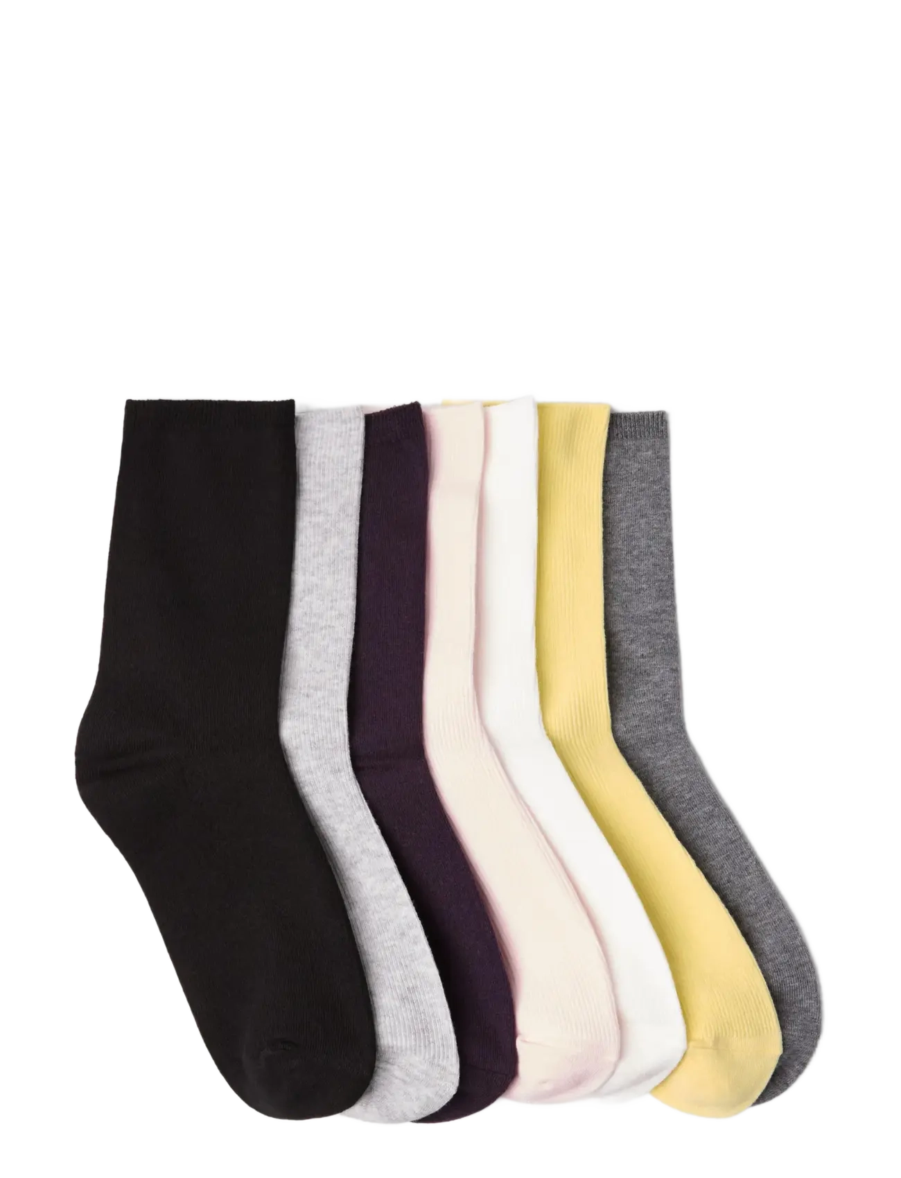 Lindex - Sock 7 p mixed colours - light pink - 1