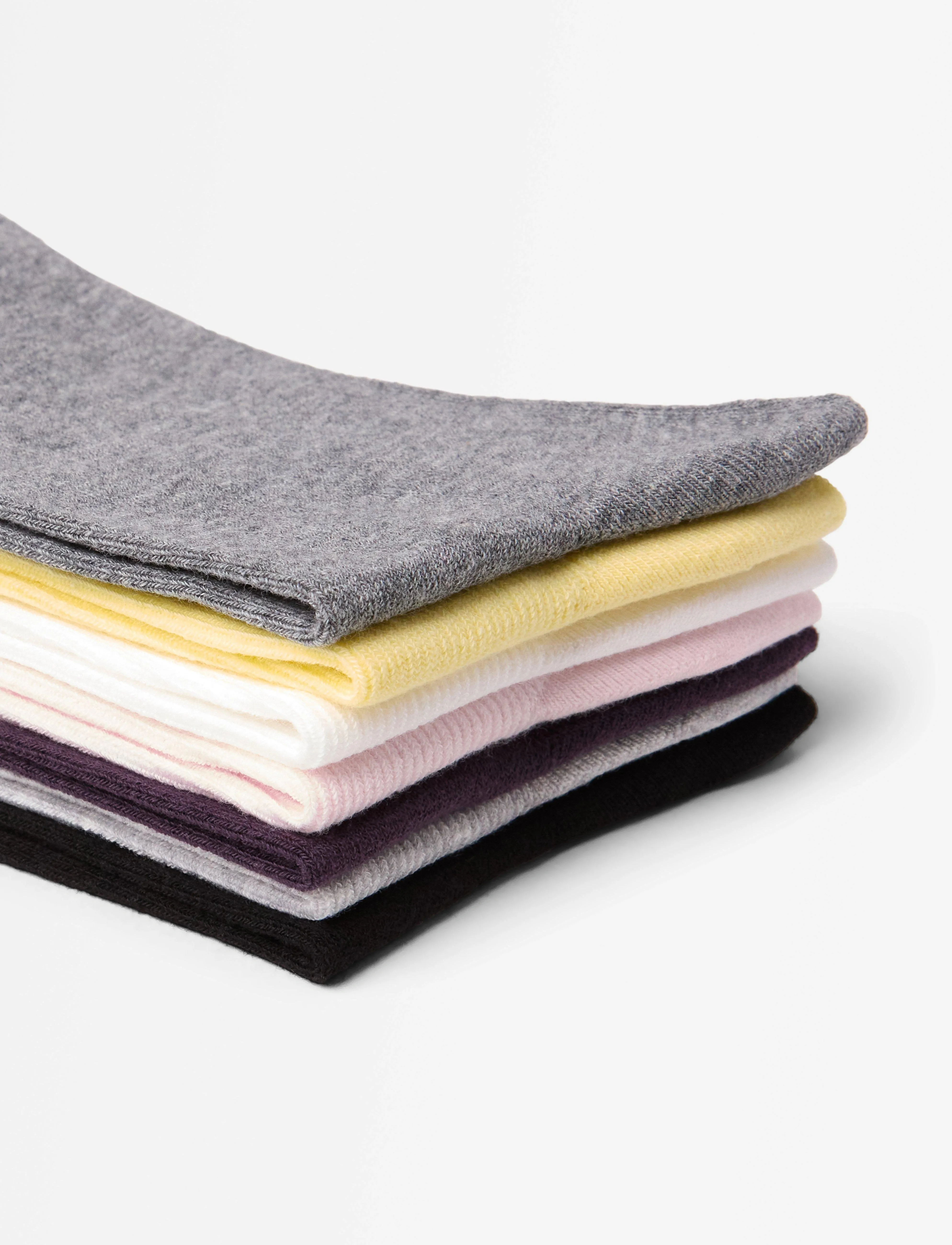 Lindex - Sock 7 p mixed colours - light pink - 2