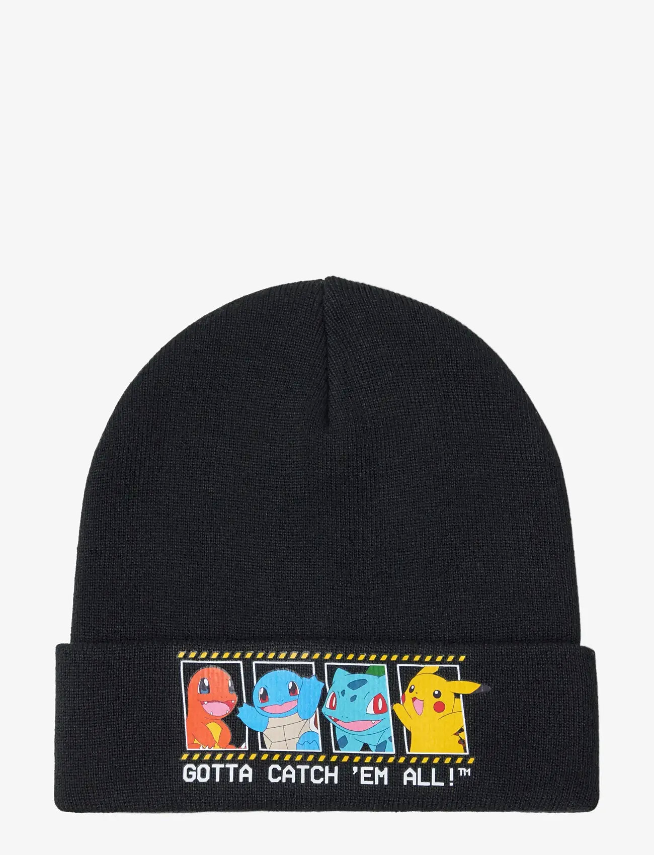 Lindex - Beanie knitted Pokemon - beanies - black - 0
