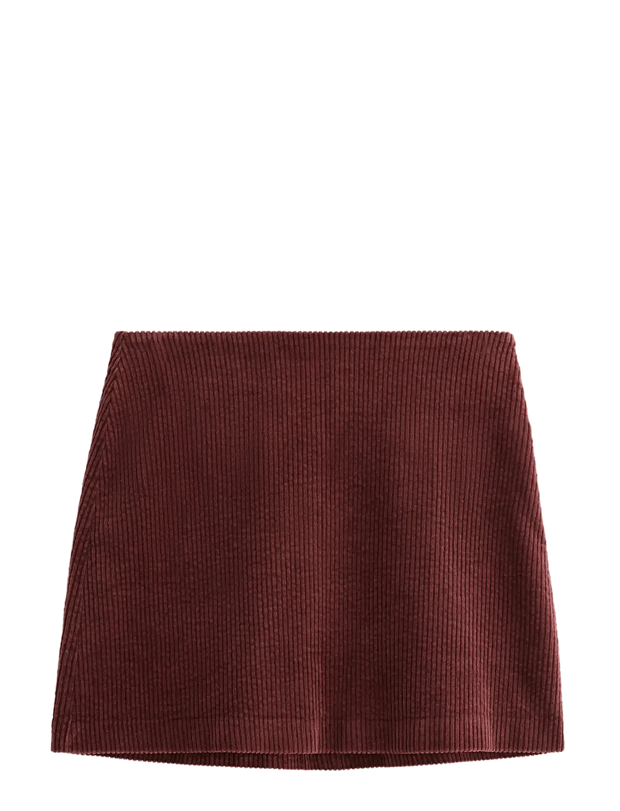 Lindex - Skirt Elsa cord - short skirts - dark red - 1