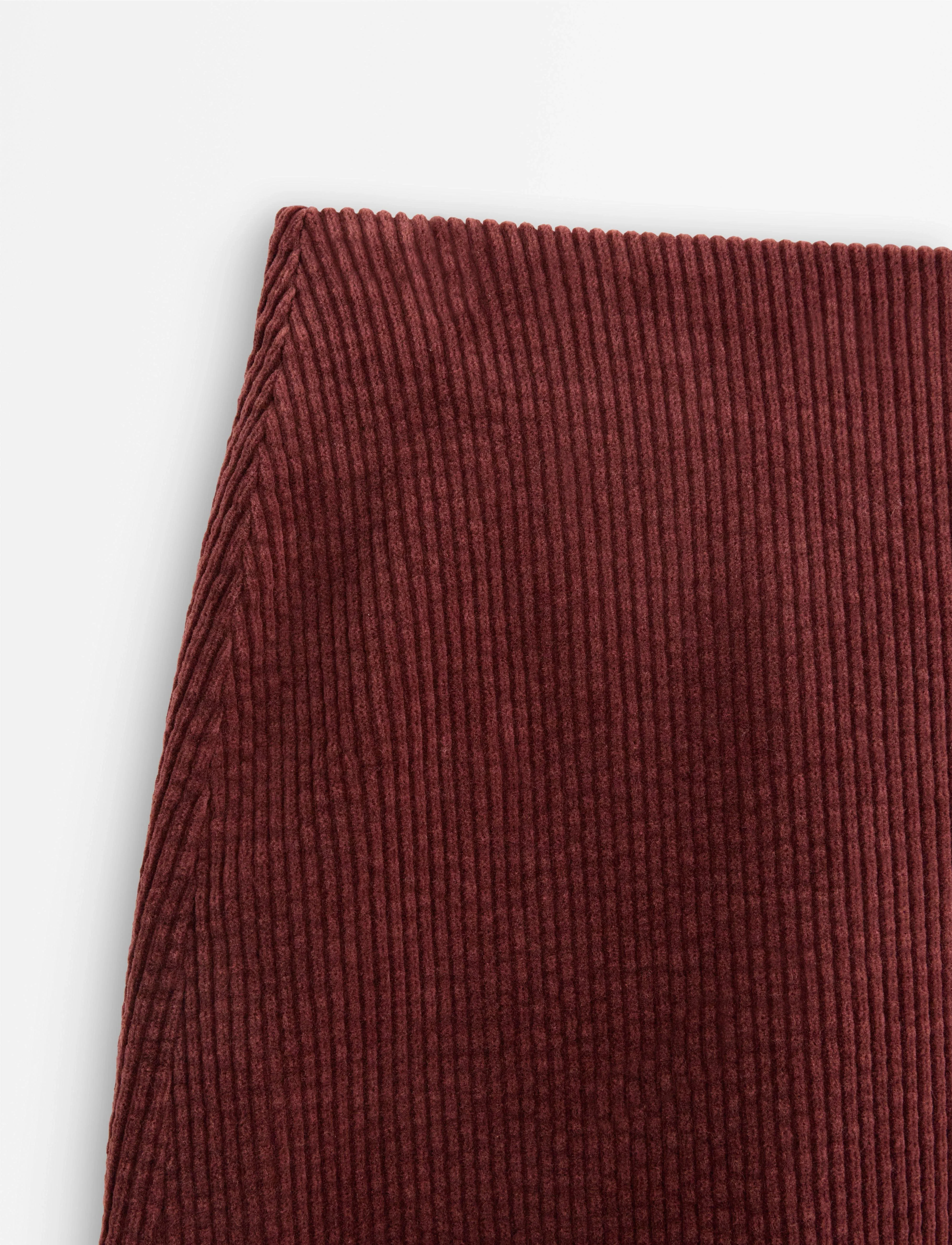 Lindex - Skirt Elsa cord - kurze röcke - dark red - 5