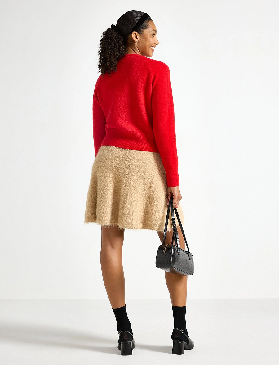 Lindex - Skirt Edit - knitted skirts - light beige melange - 3