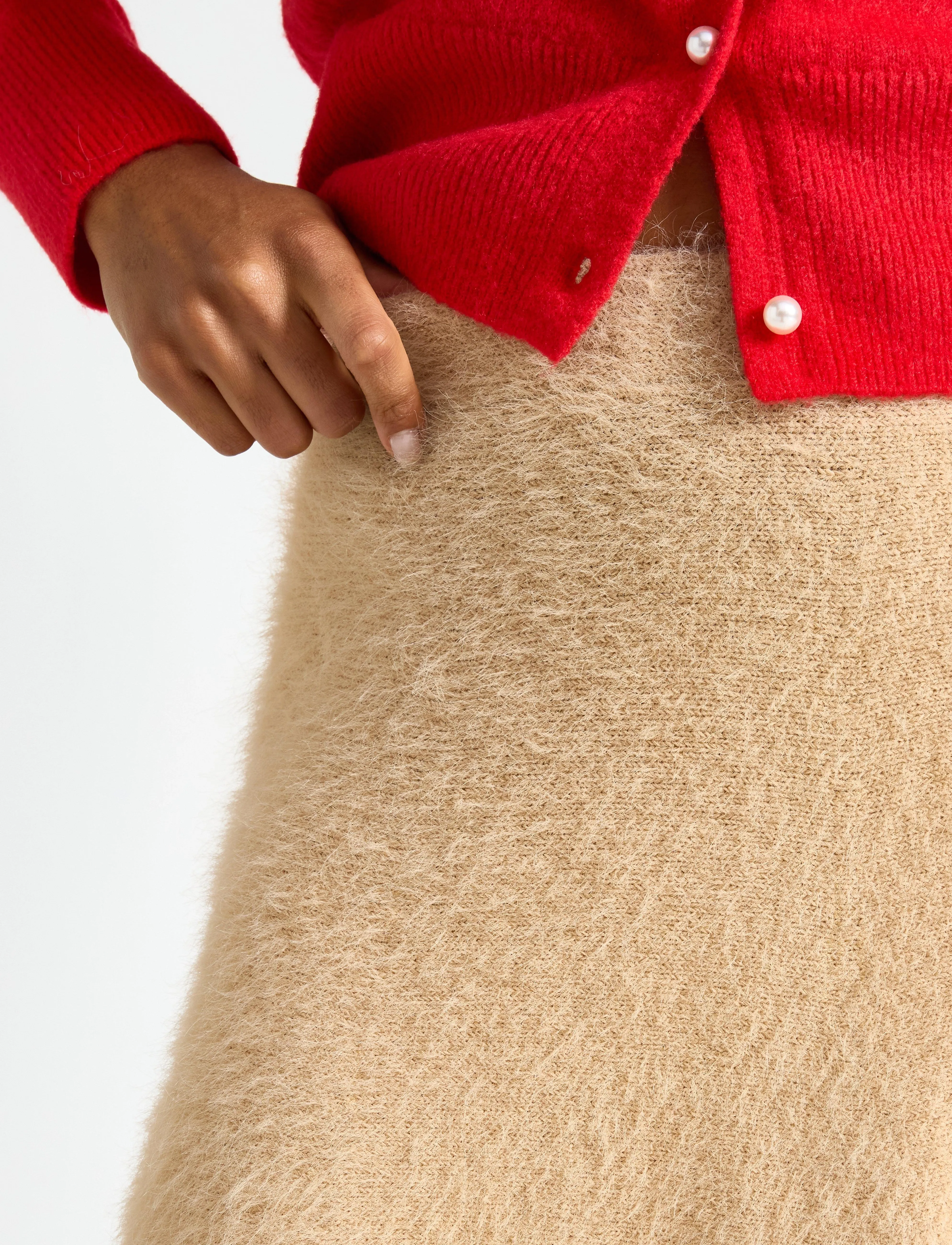Lindex - Skirt Edit - kurze röcke - light beige melange - 4