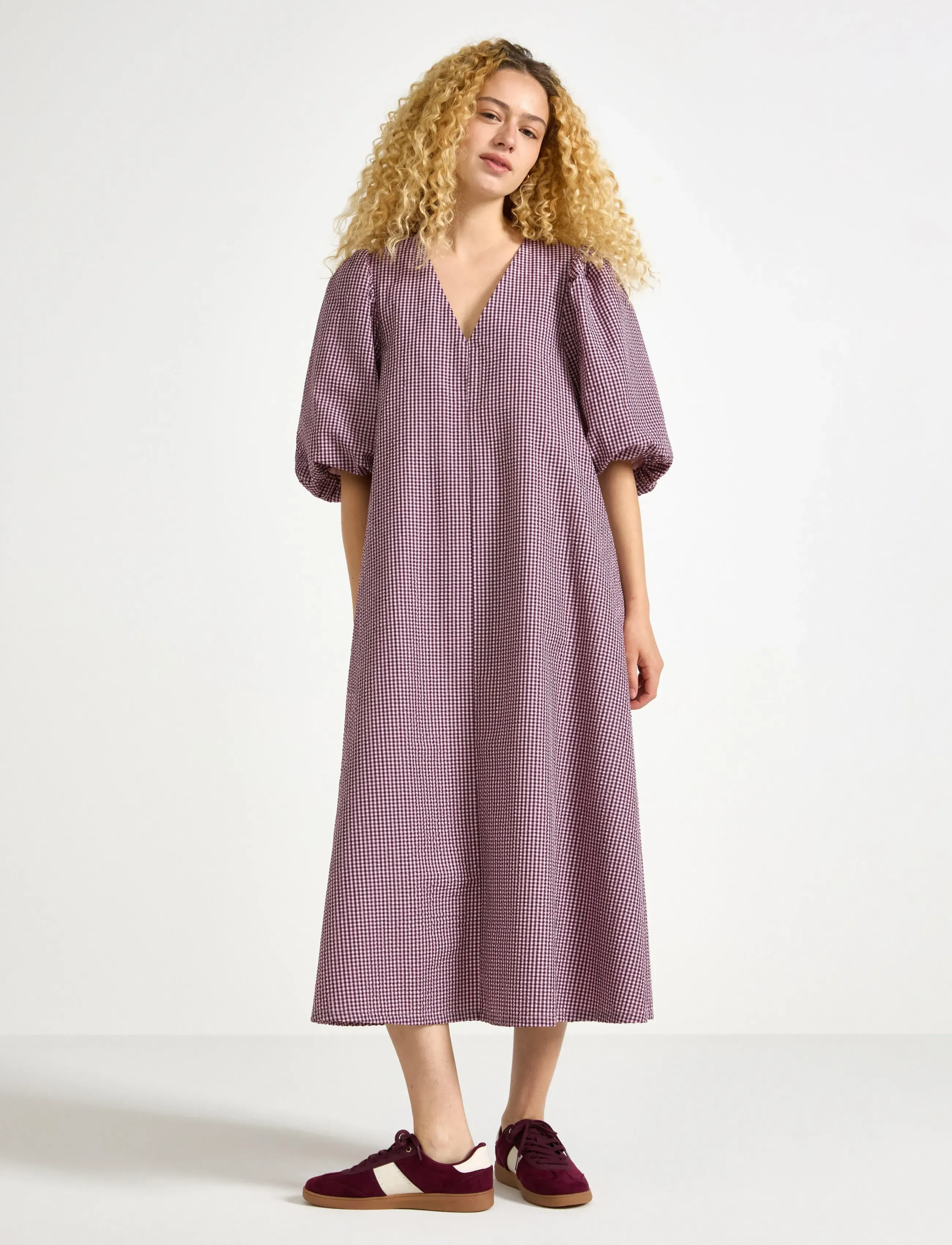 Lindex Dress Bernice - Kjoler - DARK LILAC / pink/rose