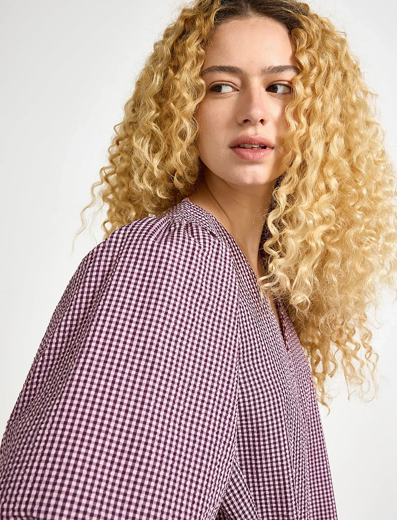 Lindex - Dress Bernice - skjortklänningar - dark lilac - 4