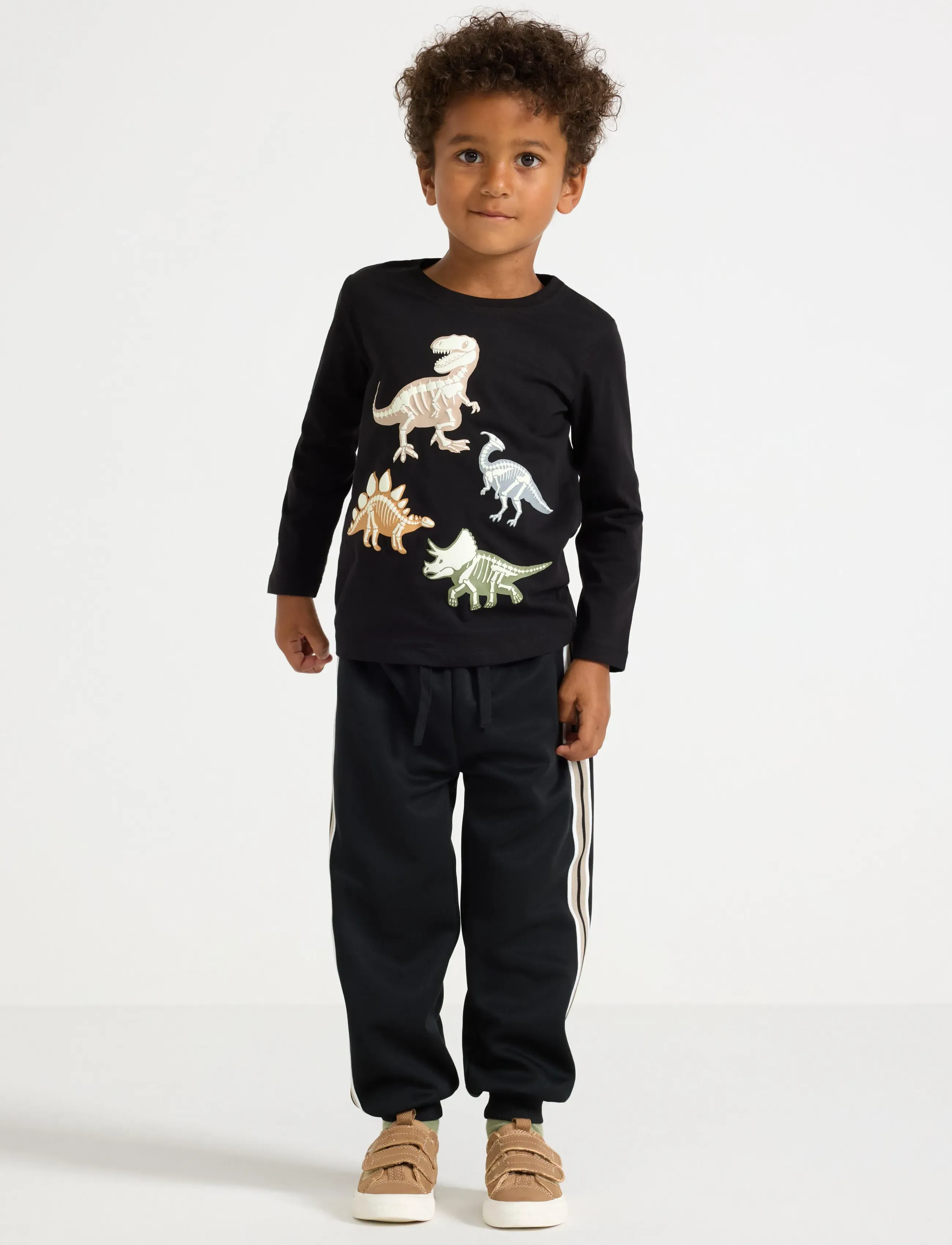 Lindex Trousers Jogger WCT - Hosen - OFF BLACK / black