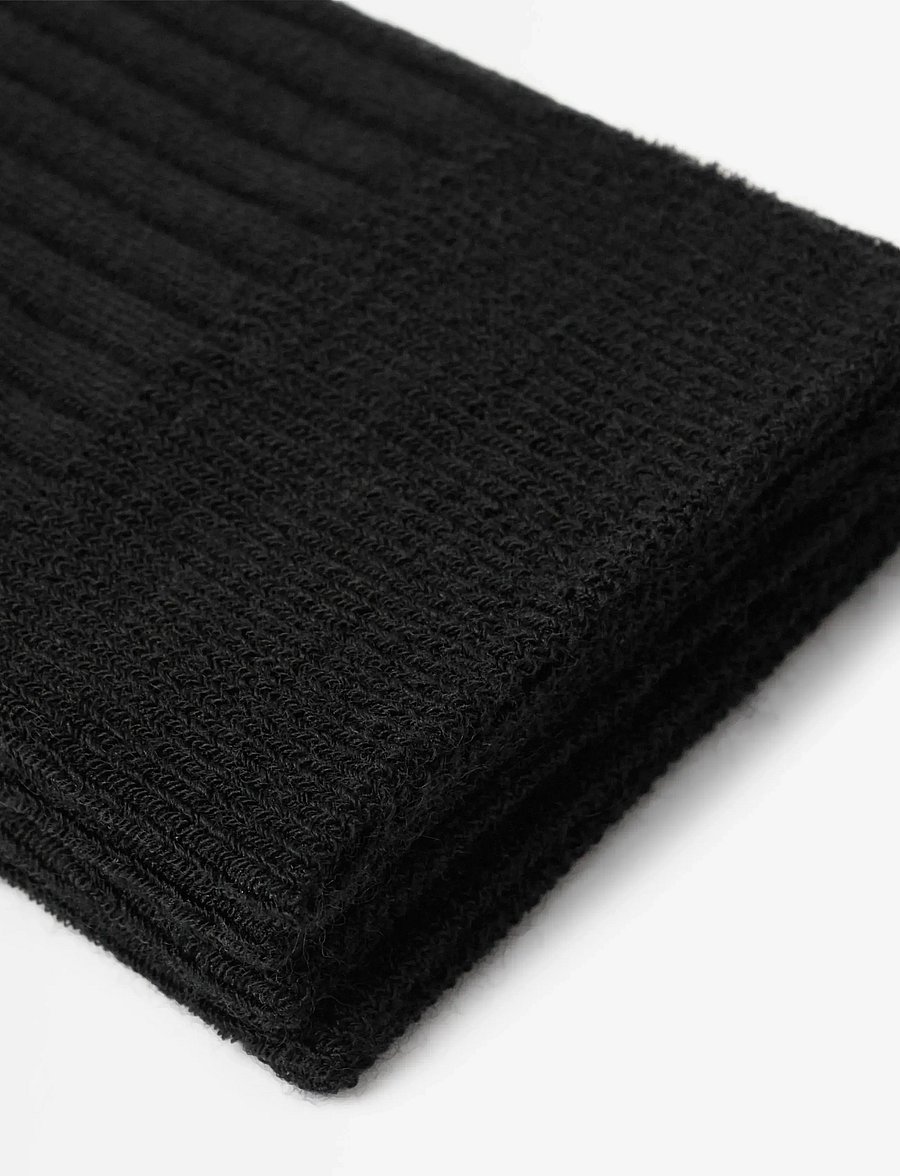Lindex - 2-pack ribbed knee-high socks - kniestrümpfe - black - 2