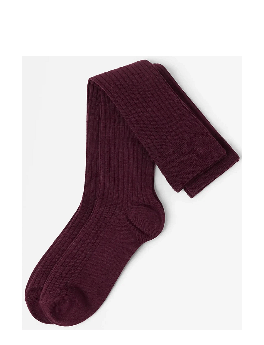 Lindex - 2-pack ribbed knee-high socks - põlvikud - dark red - 0