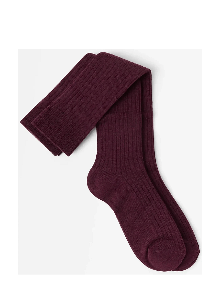 Lindex - 2-pack ribbed knee-high socks - põlvikud - dark red - 1