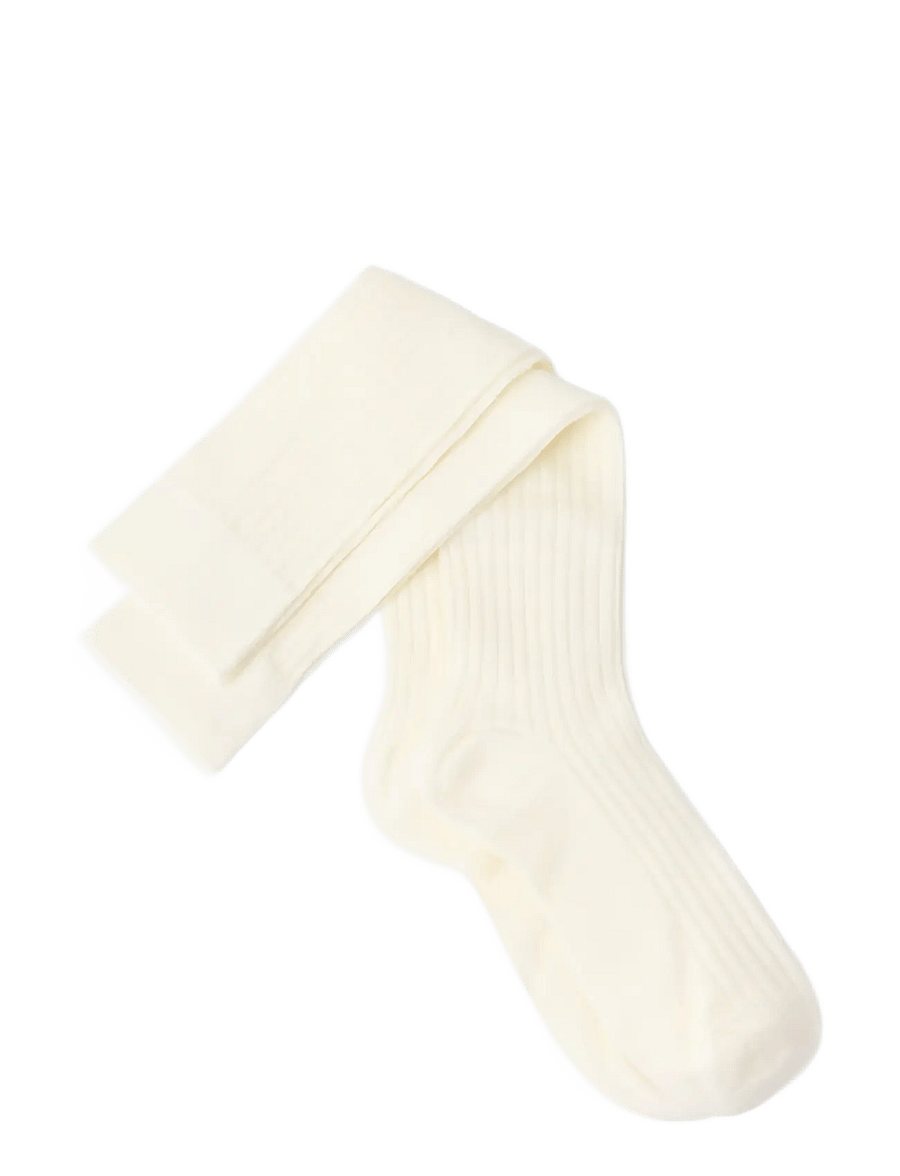 Lindex - 2-pack ribbed knee-high socks - põlvikud - white - 1