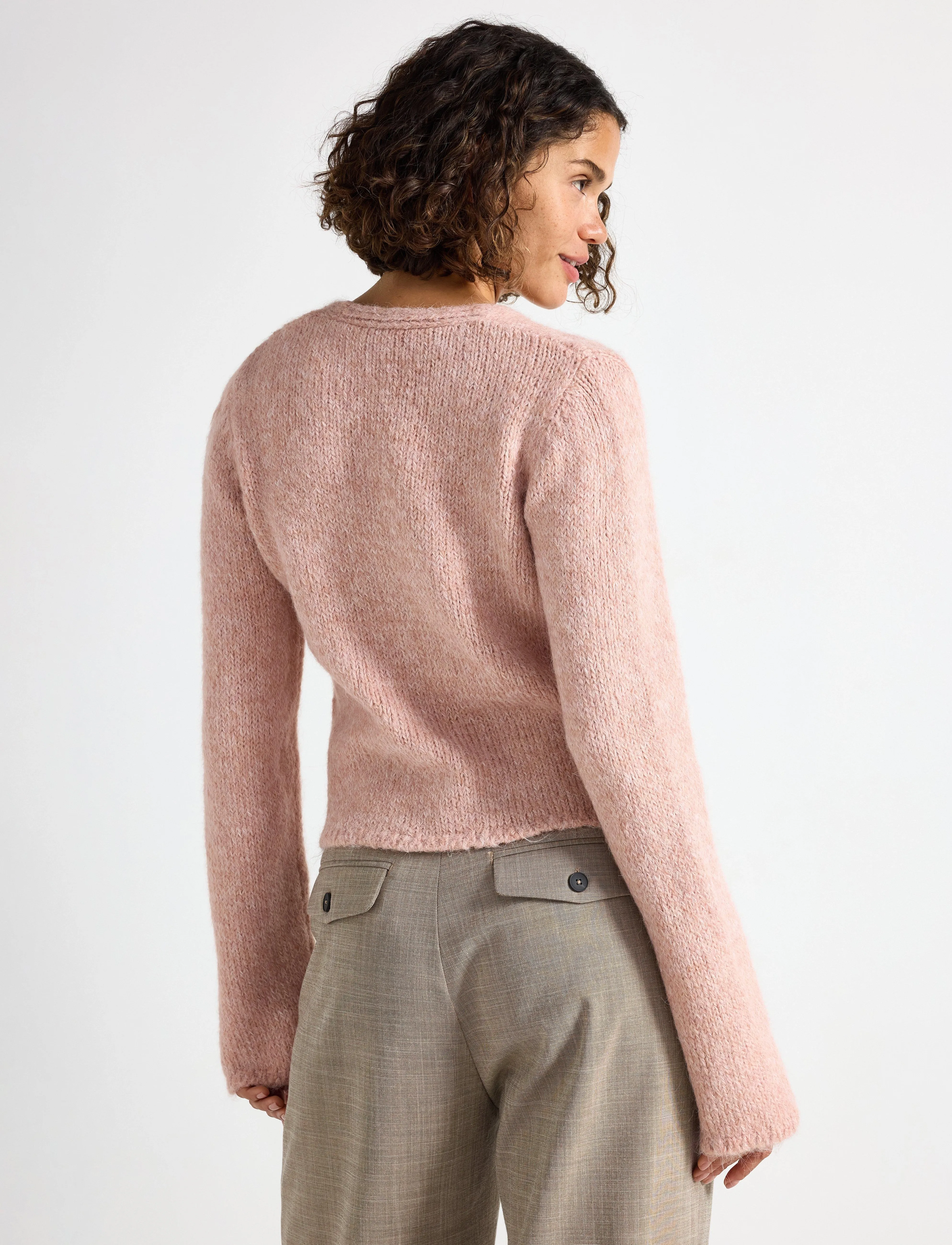 Lindex - Cardigan Petra - light dusty coral - 3