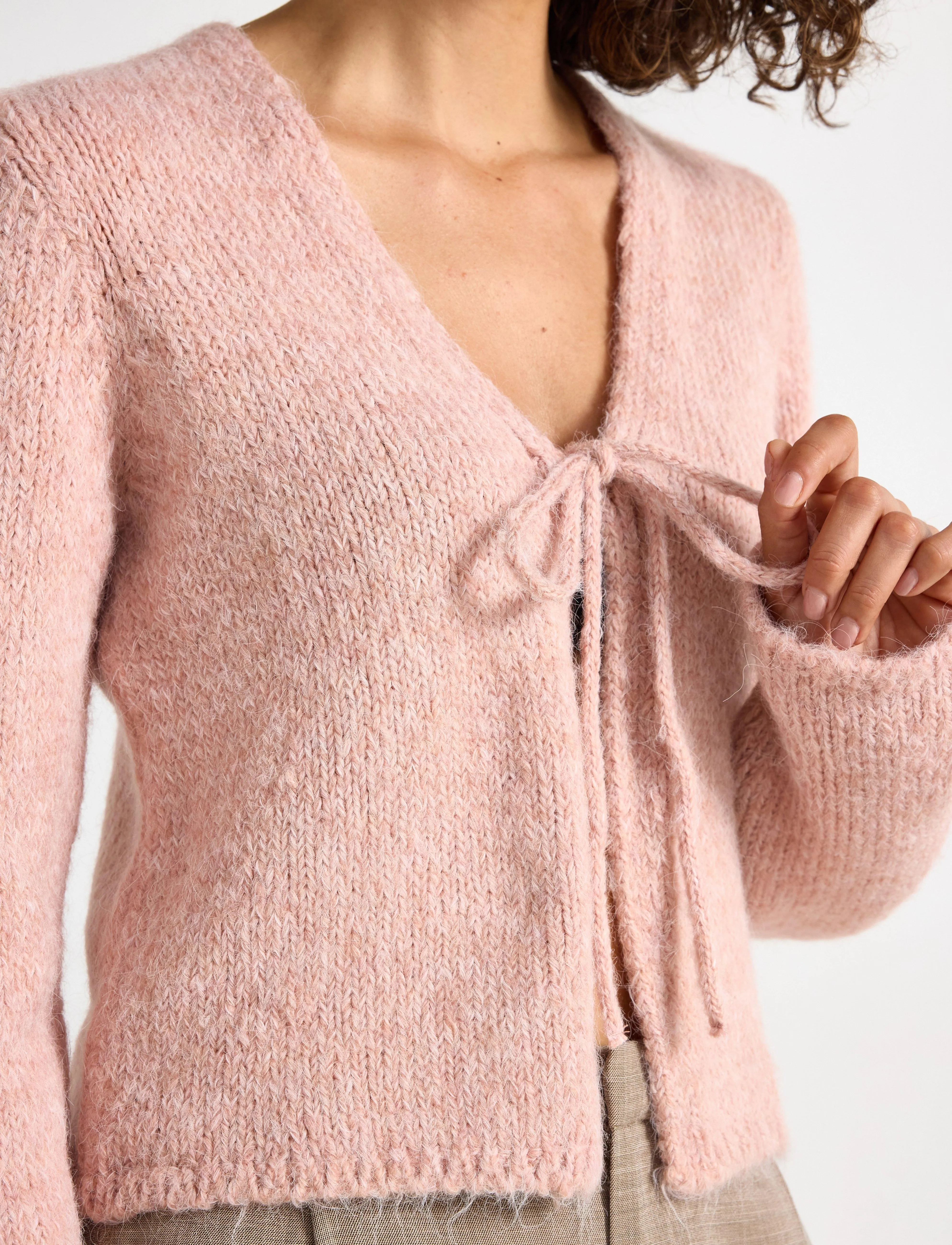 Lindex - Cardigan Petra - light dusty coral - 4