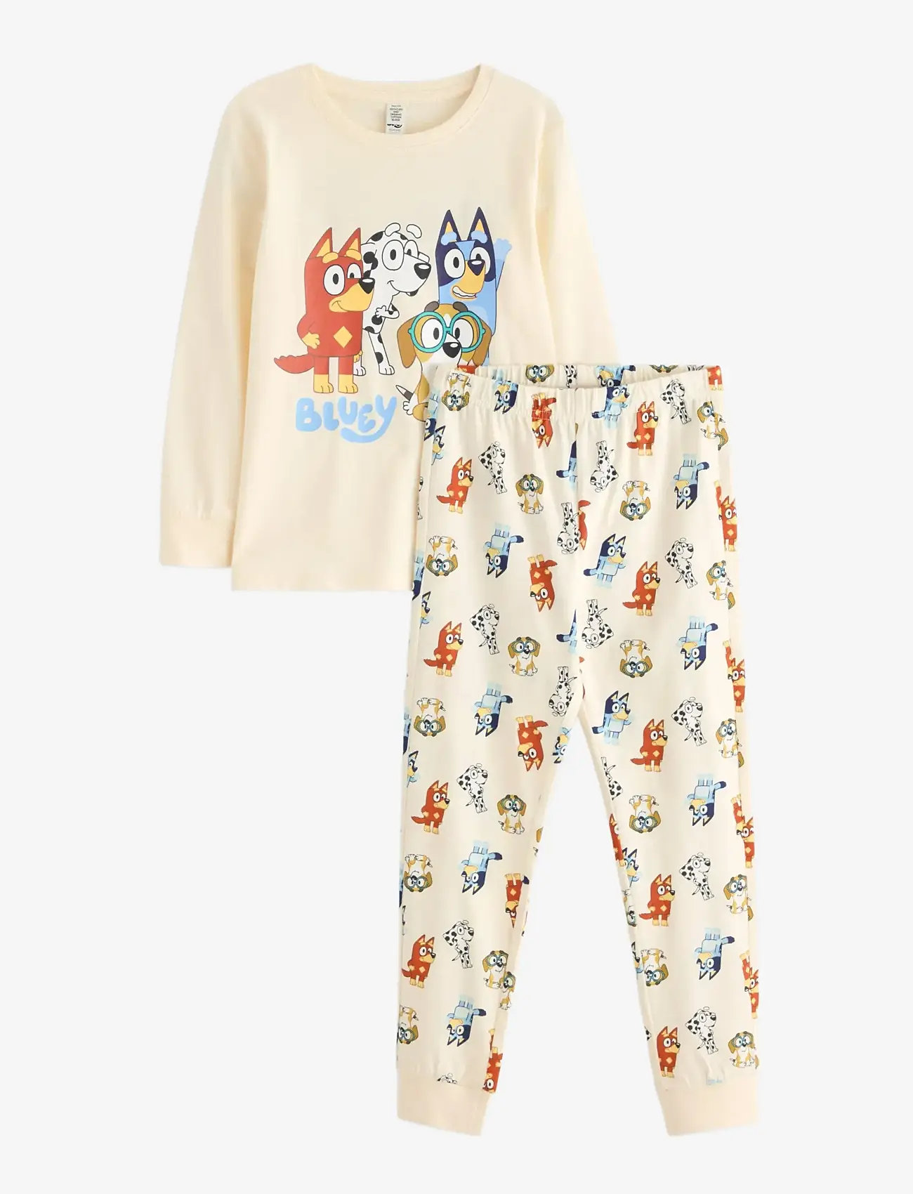 Lindex - Pyjama Bluey - pyjama-sets - white - 1