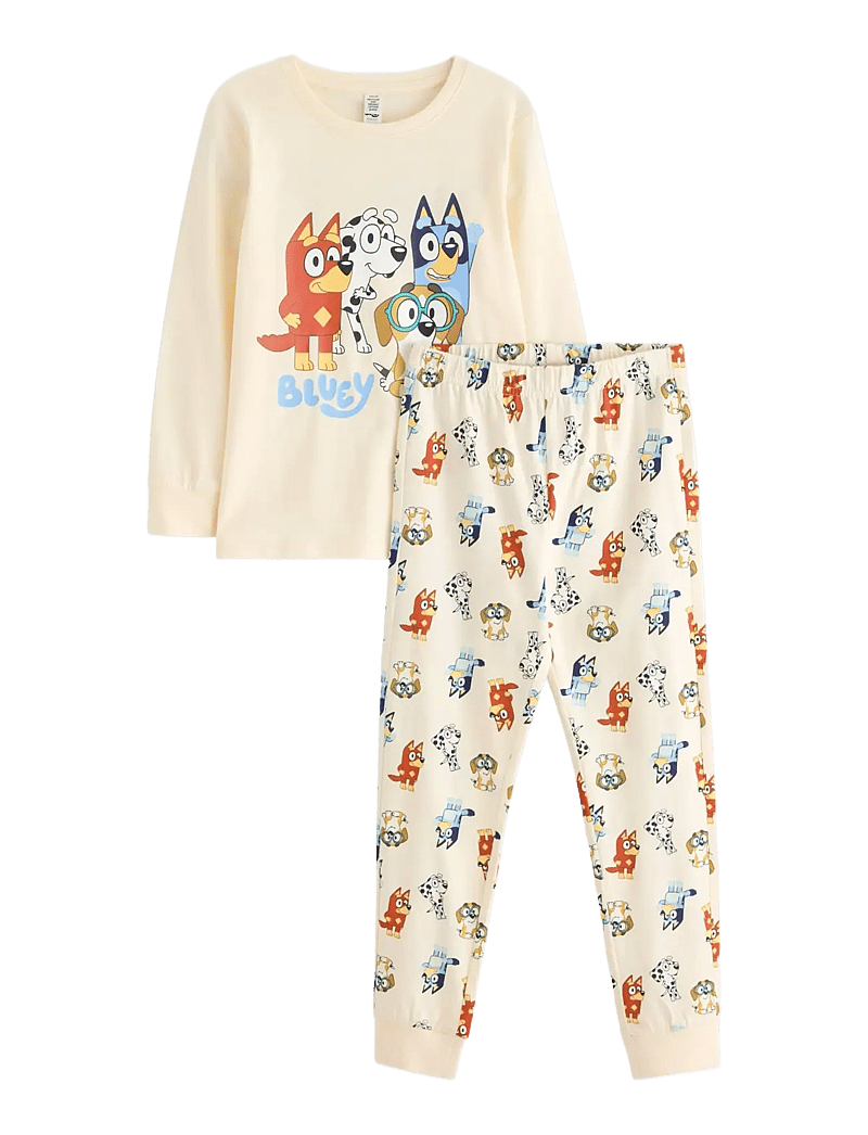 Lindex - Pyjama Bluey - pyjama-sets - white - 1