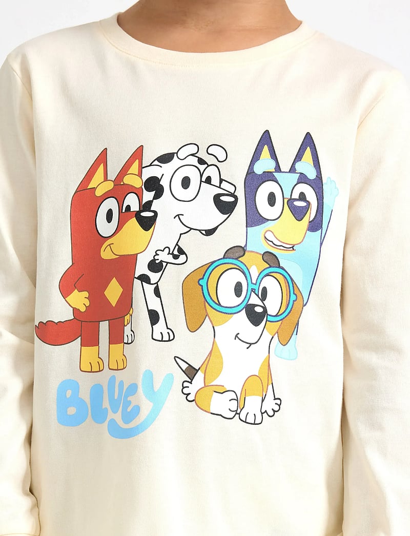 Lindex - Pyjama Bluey - pyjama-sets - white - 4