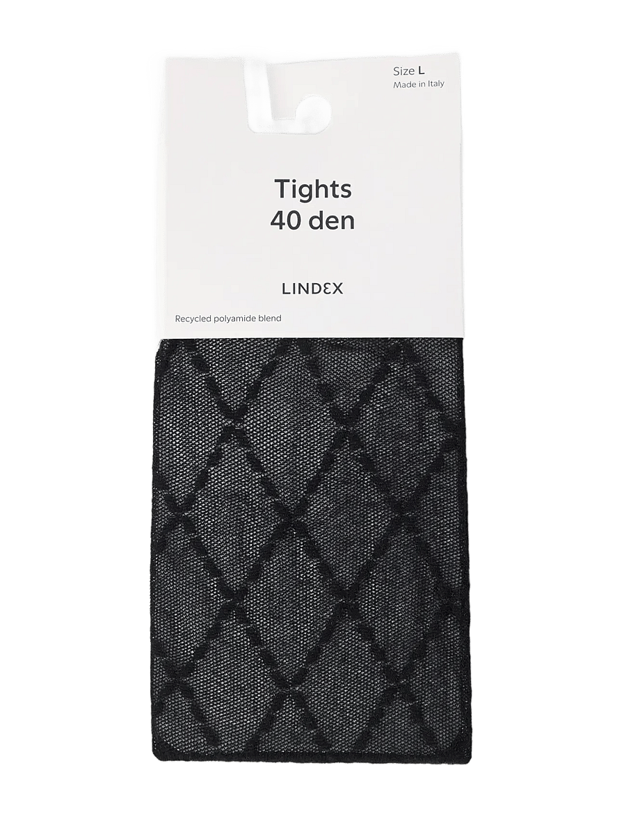Lindex - Tights 40 denier - erilised sündmused - black - 1