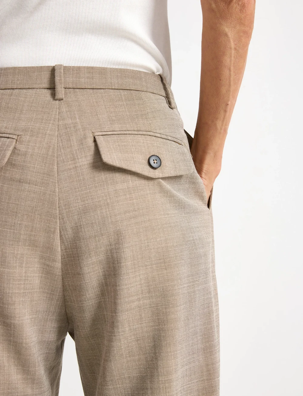 Lindex - Rette bukser - habitbukser - beige melange - 4