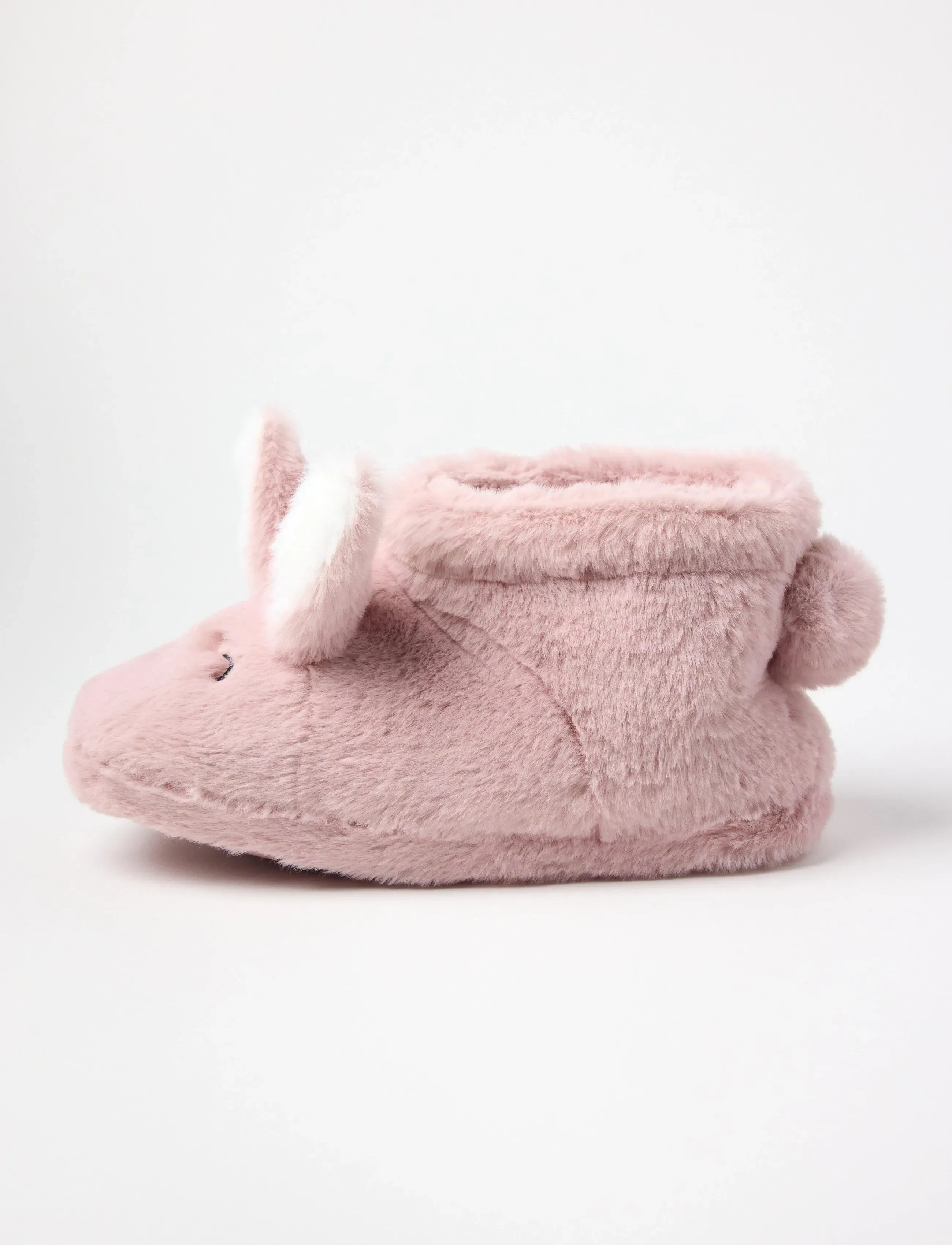 Lindex - Slippers rabbit high - hjemmesko - dusty pink - 2